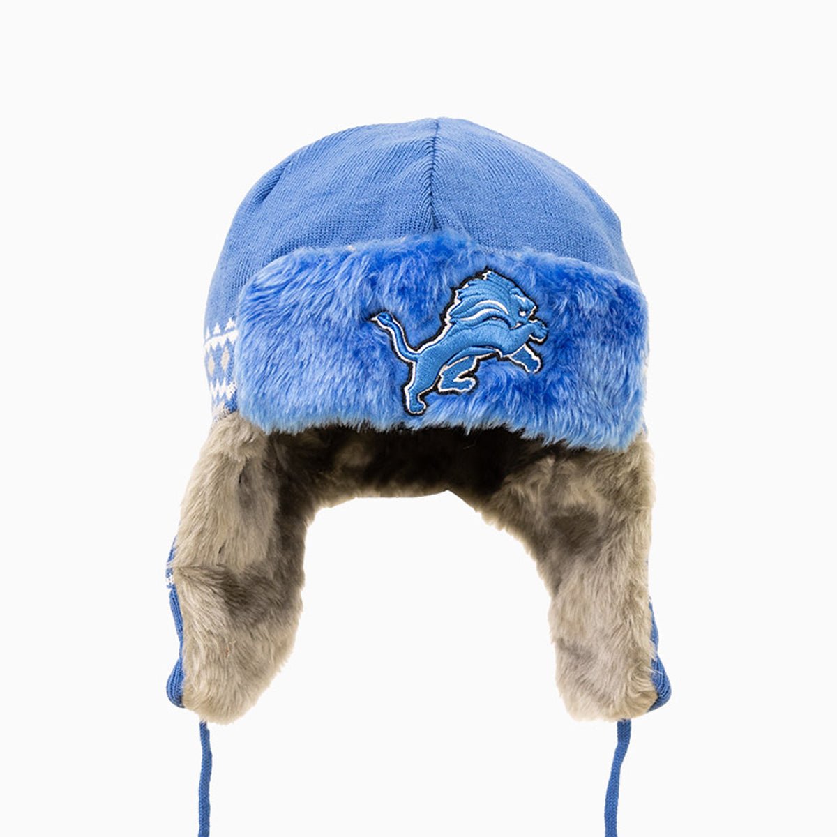 New Era Detroit Lions NFL Trapper Knit Cuff Beanie Hat