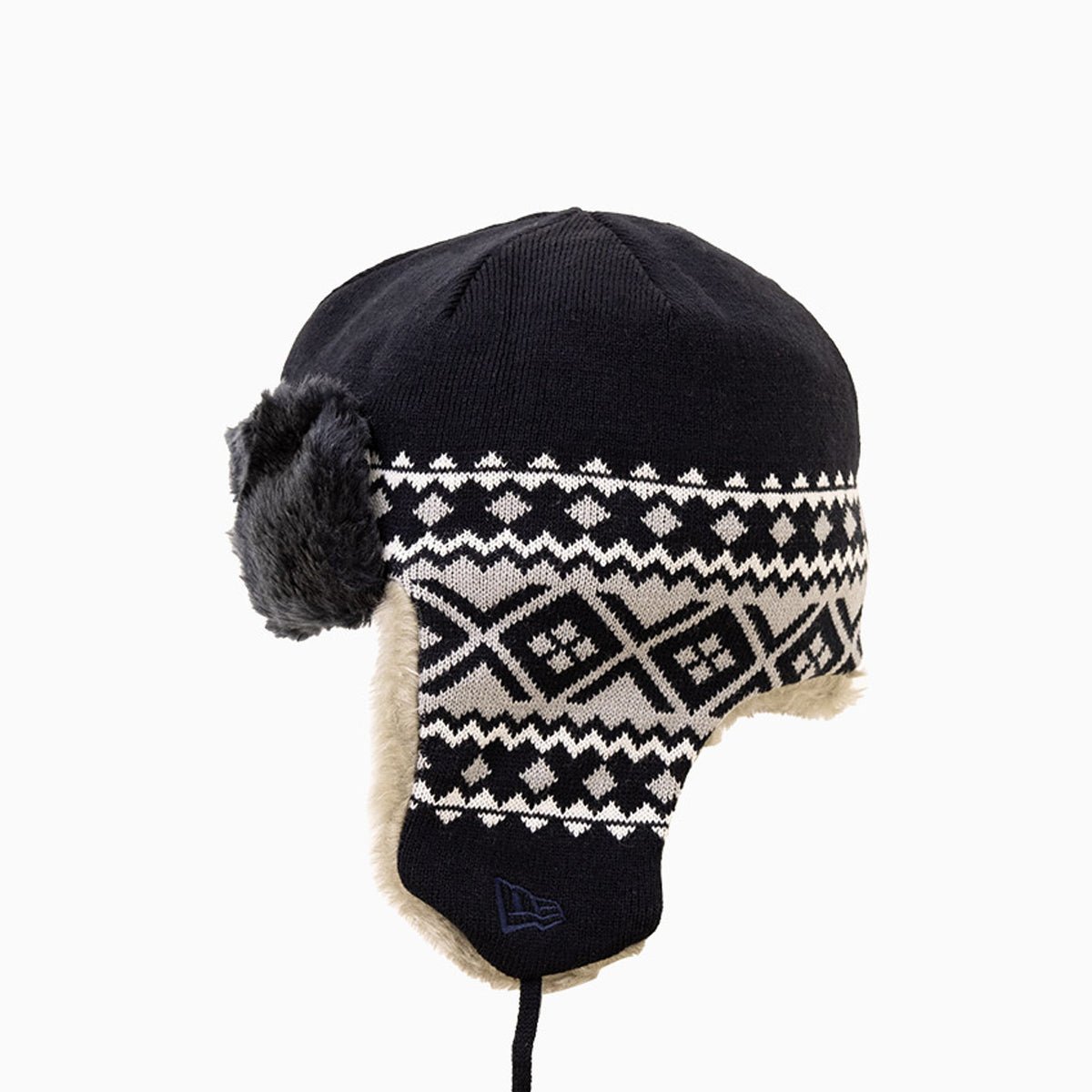 New York Yankees MLB Trapper Knit Cuff Beanie Hat New Era - Tops and Bottoms USA