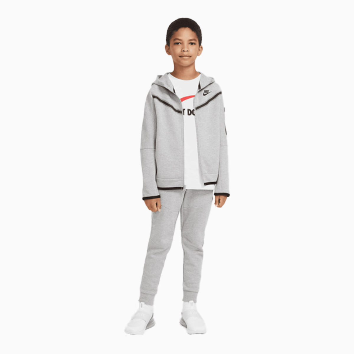 Girls Tech Junior Grey Tech Fleece Nike Younger Kids