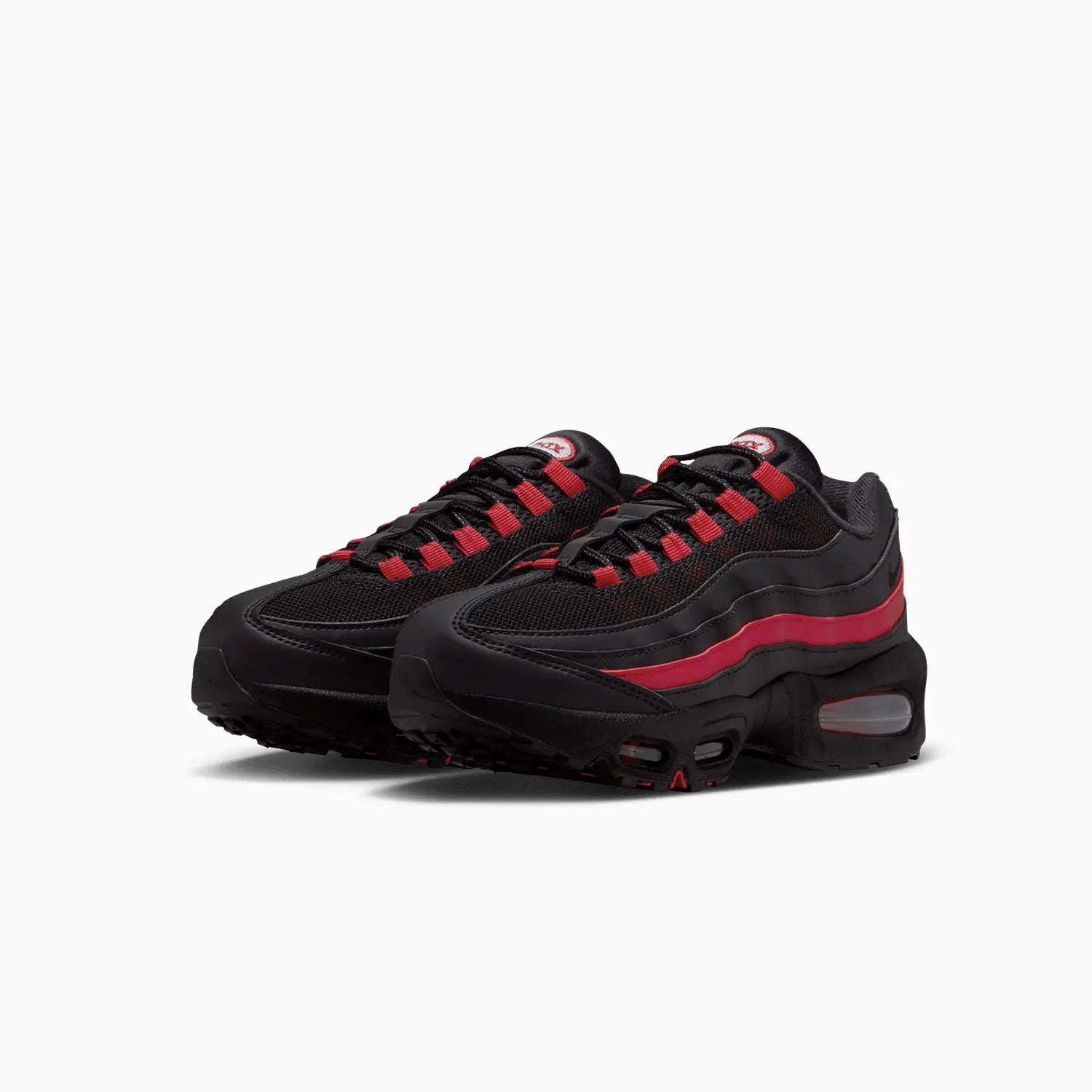 Kid's Air Max 95 "Black Team Crimson" Grade School