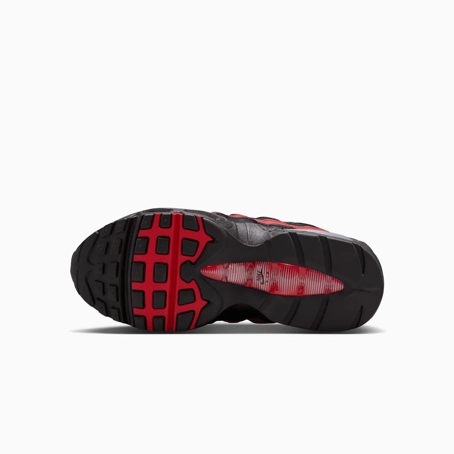 Kid's Air Max 95 "Black Team Crimson" Grade School