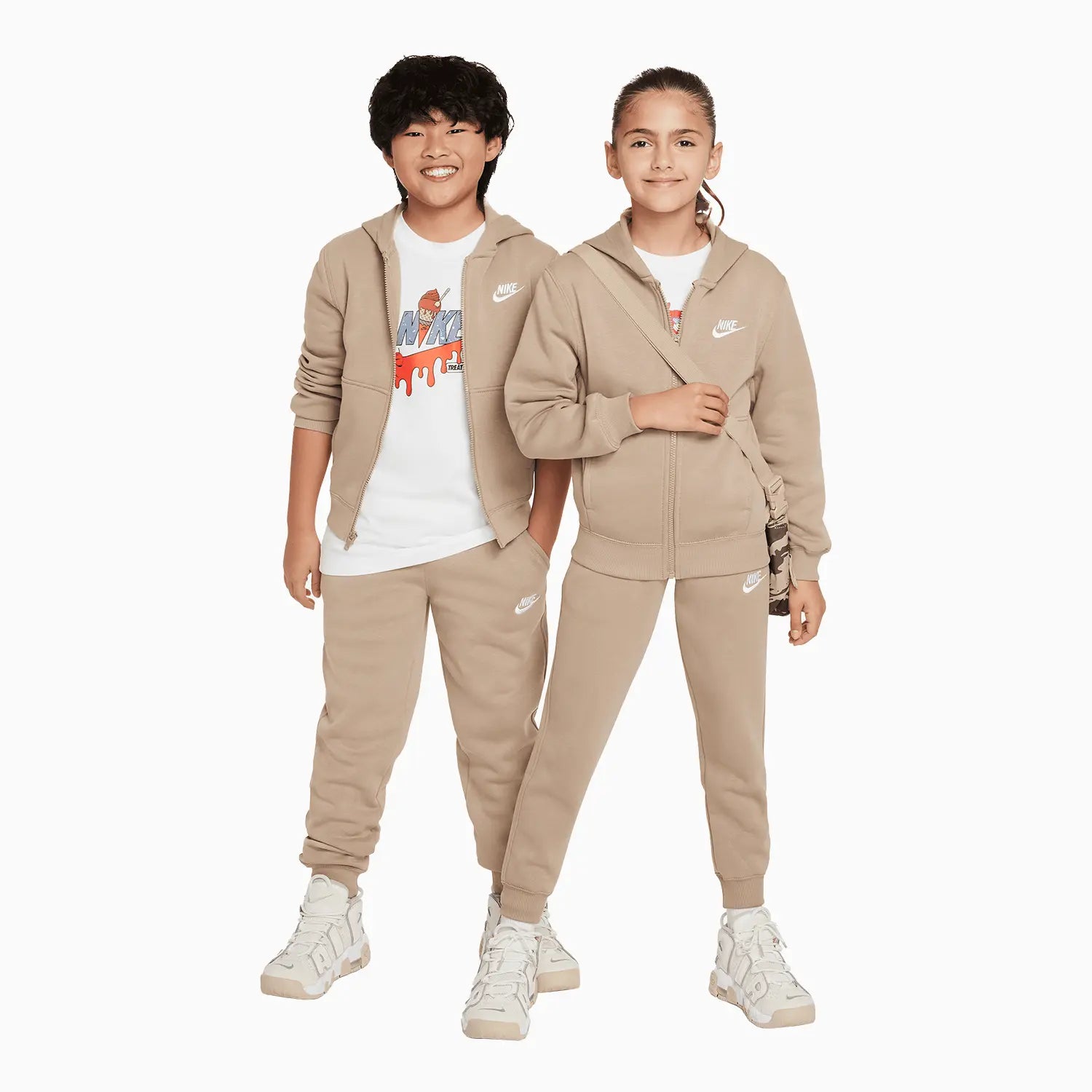 Nike basic tracksuit khaki on sale