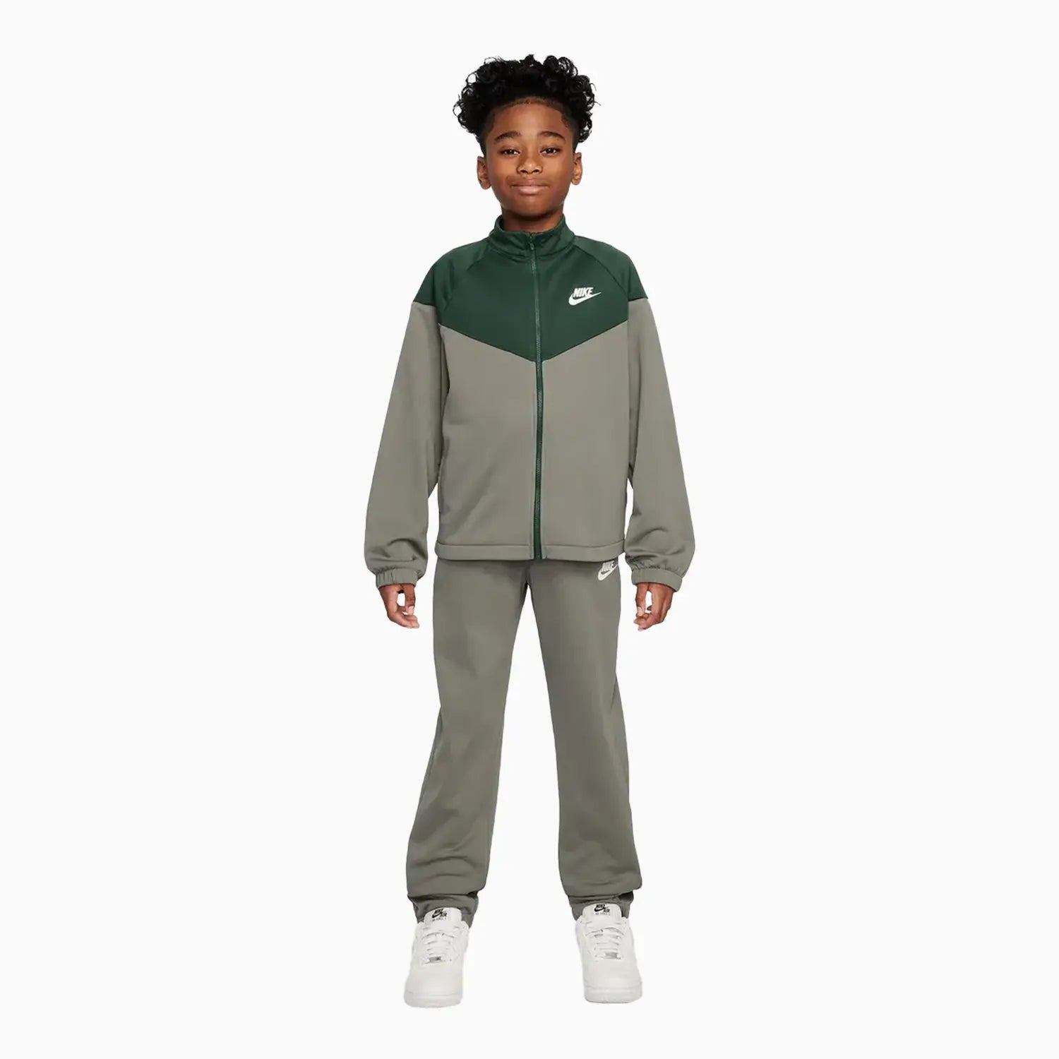 ⭐️新品⭐️ Nike キッズ　子供　NIKE ナイキ　リフト　グレー　緑　21 Nike Kid's Dri-Fit Sportswear Tracksuit