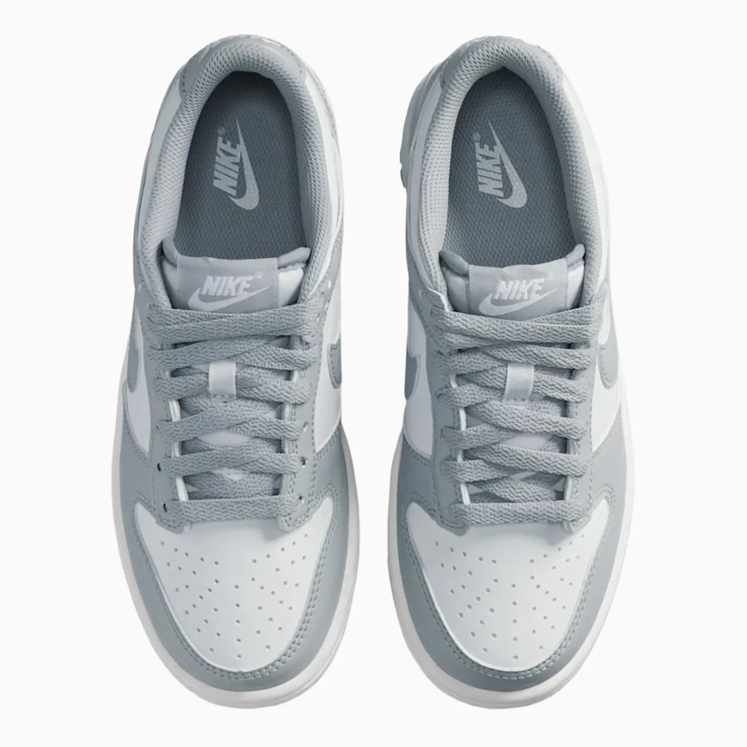 Kid's Dunk Low "Light Smoke Grey White" Grade School Nike - Tops and Bottoms USA