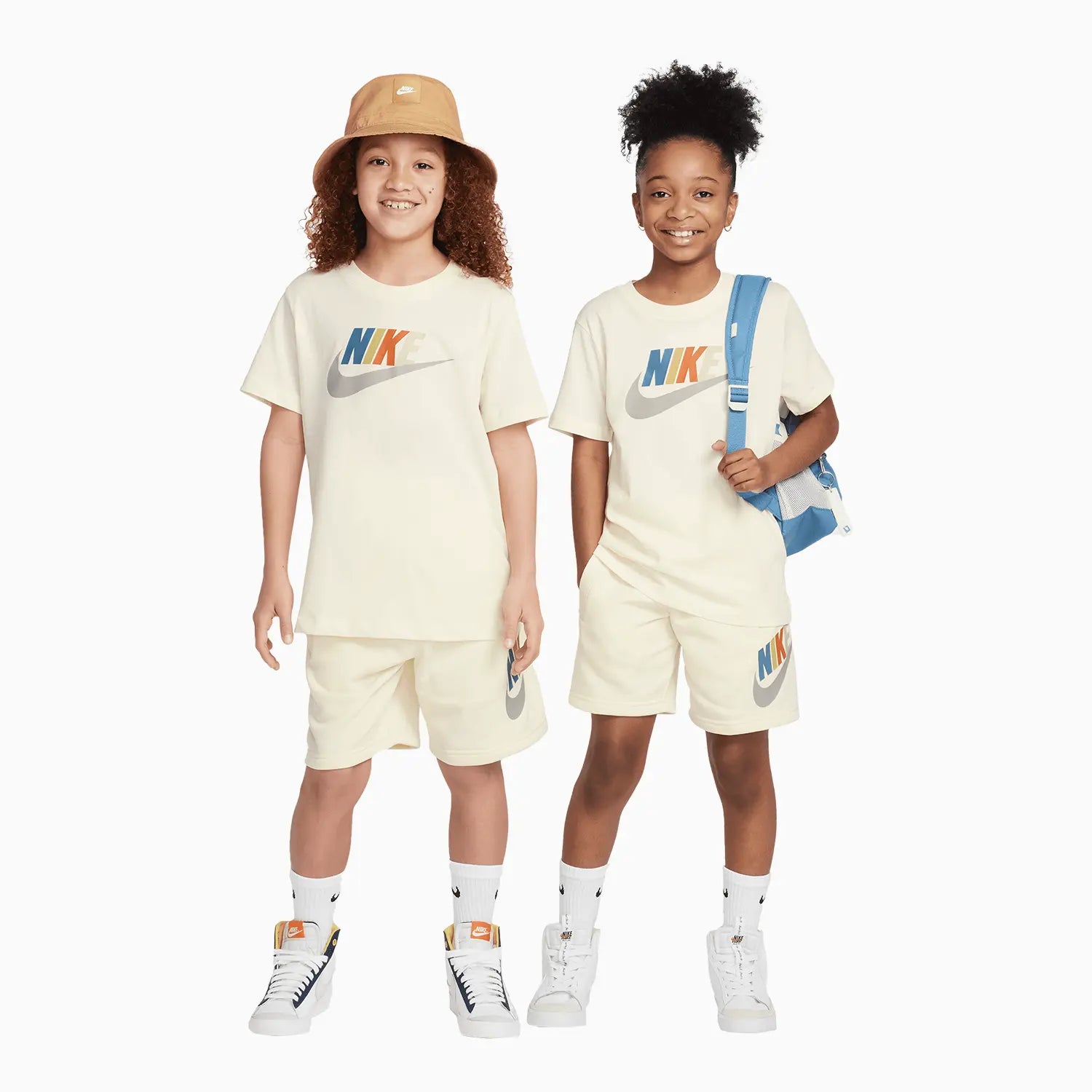Kid's Sportswear T-Shirt And Shorts Outfit Nike - Tops and Bottoms USA