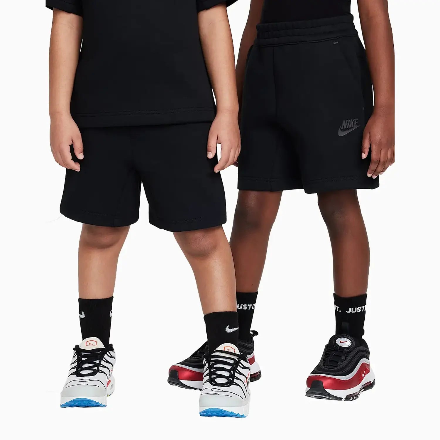 Kid's Sportswear Tech Fleece 2 - Piece Knit Shorts Set Nike - Tops and Bottoms USA