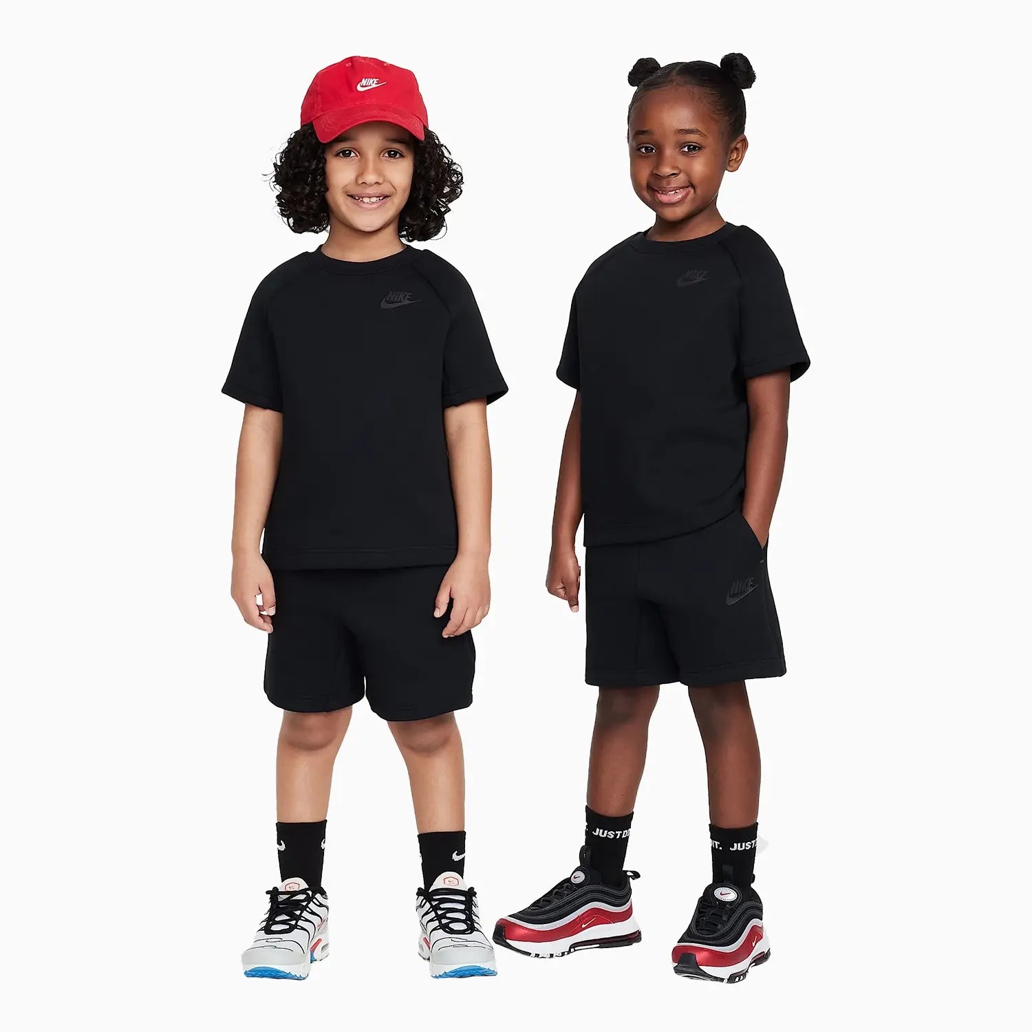Kid's Sportswear Tech Fleece 2 - Piece Knit Shorts Set Nike - Tops and Bottoms USA