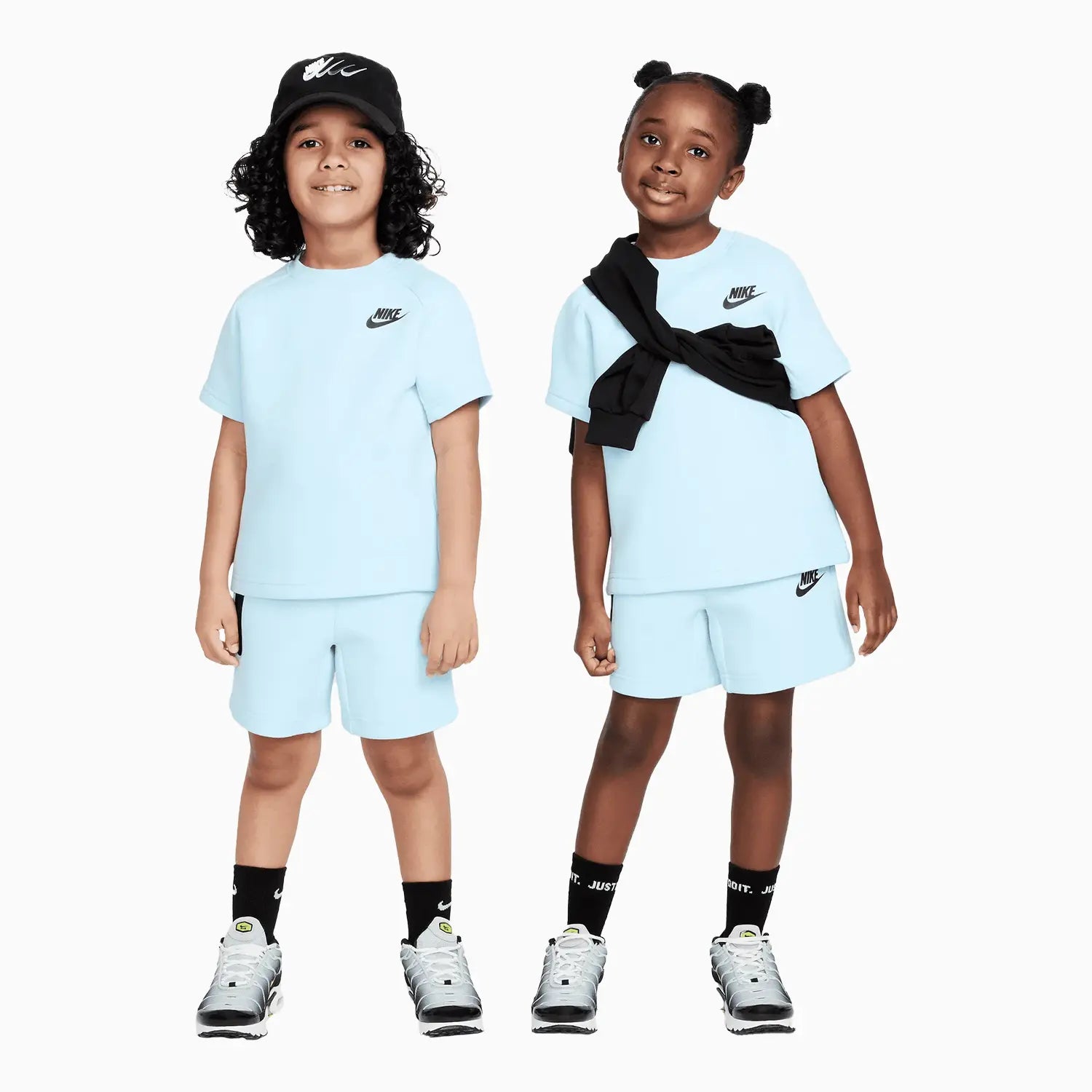 Kid's Sportswear Tech Fleece 2 - Piece Knit Shorts Set Nike - Tops and Bottoms USA