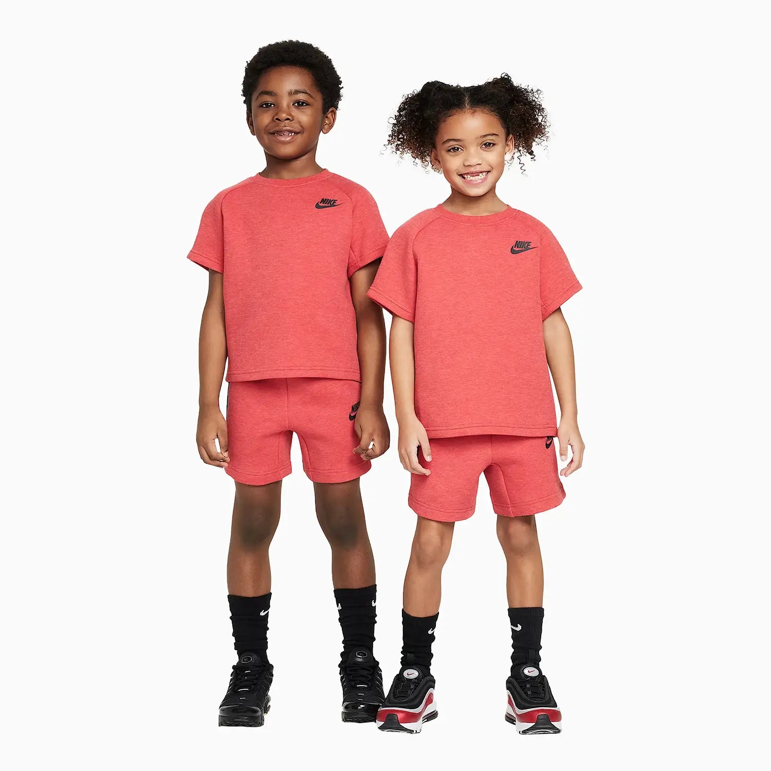 Kid's Sportswear Tech Fleece 2 - Piece Knit Shorts Set Nike - Tops and Bottoms USA
