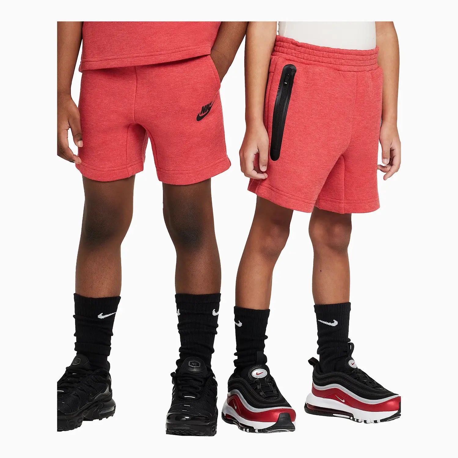 Kid's Sportswear Tech Fleece 2 - Piece Knit Shorts Set Nike - Tops and Bottoms USA