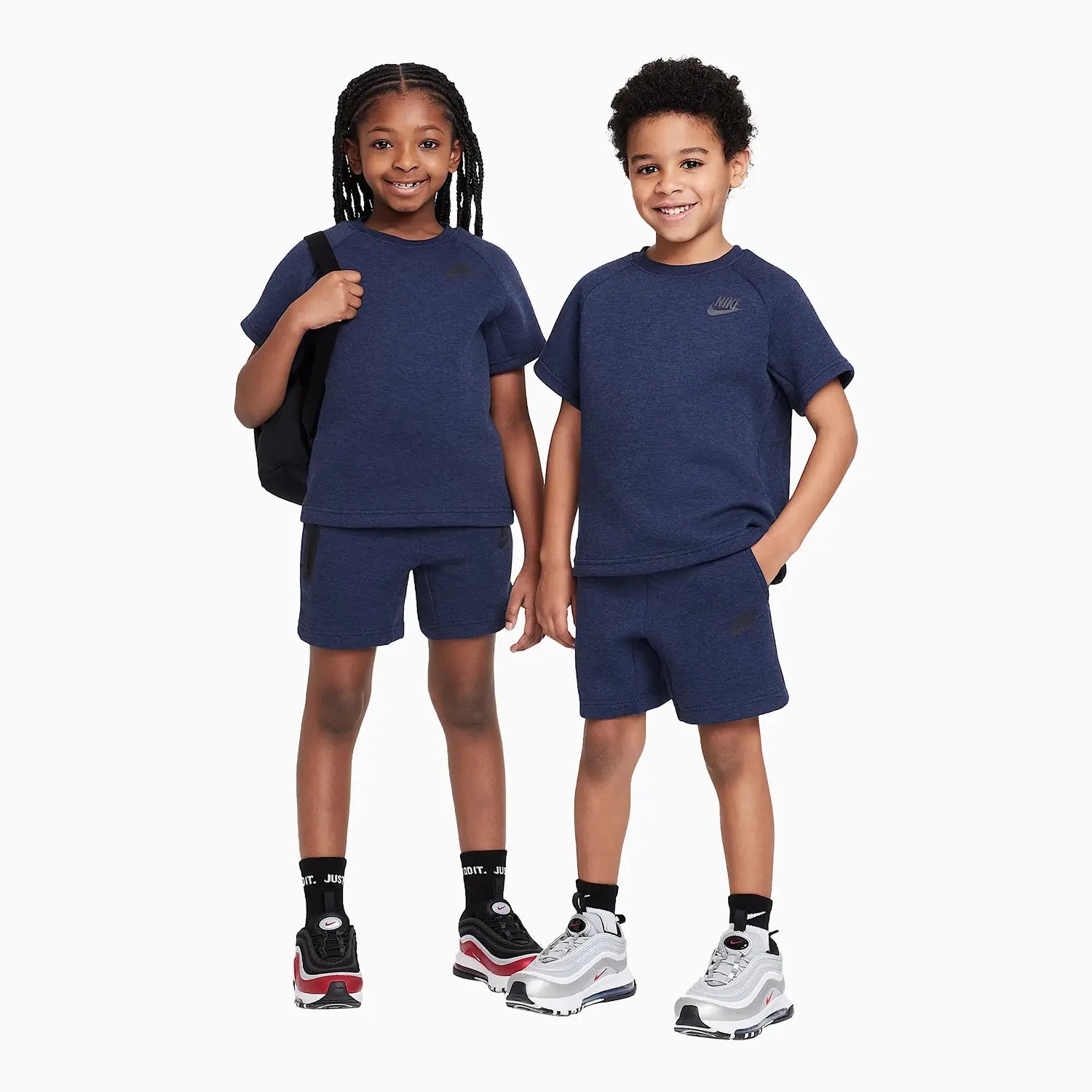Kid's Sportswear Tech Fleece 2 - Piece Knit Shorts Set Nike - Tops and Bottoms USA