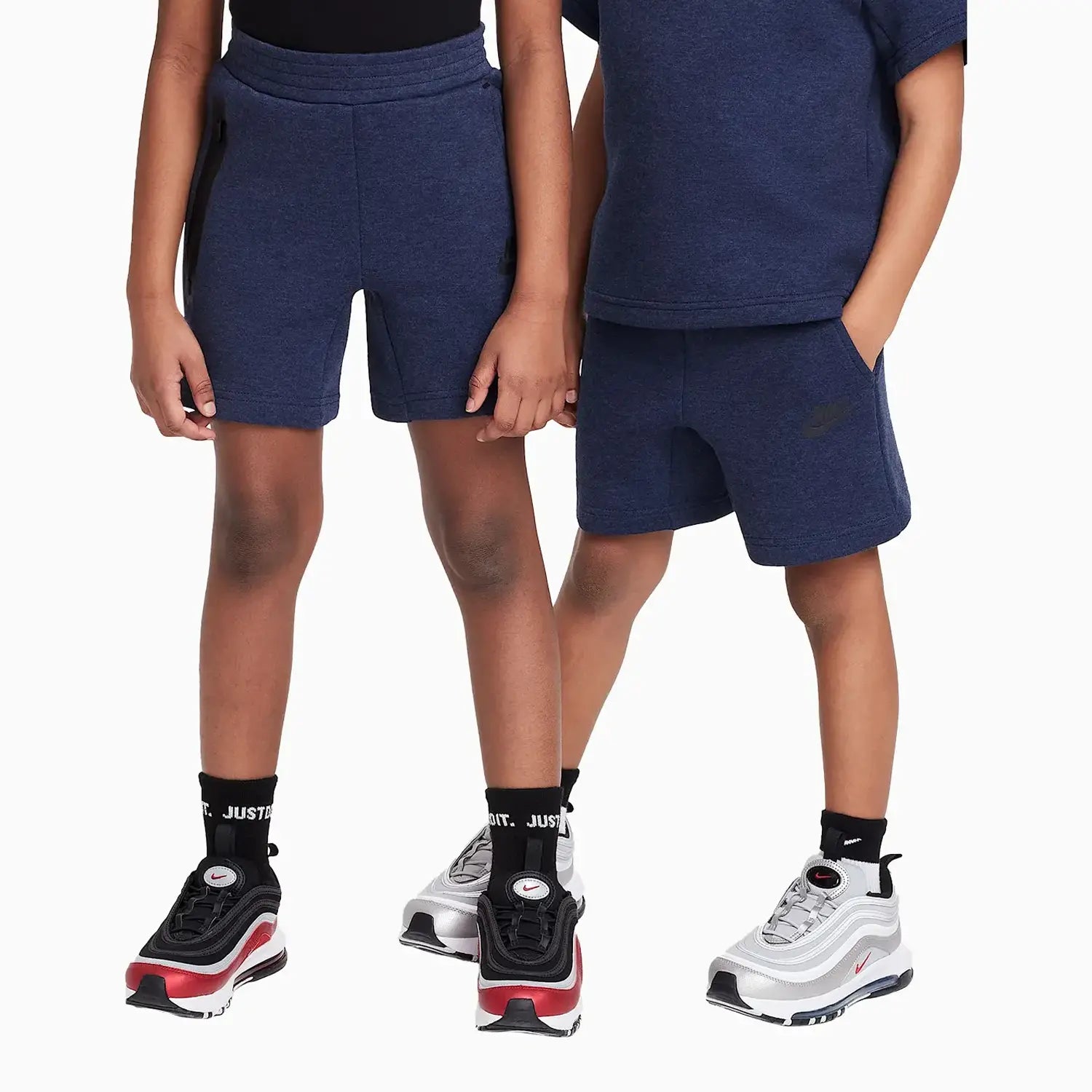 Kid's Sportswear Tech Fleece 2 - Piece Knit Shorts Set Nike - Tops and Bottoms USA