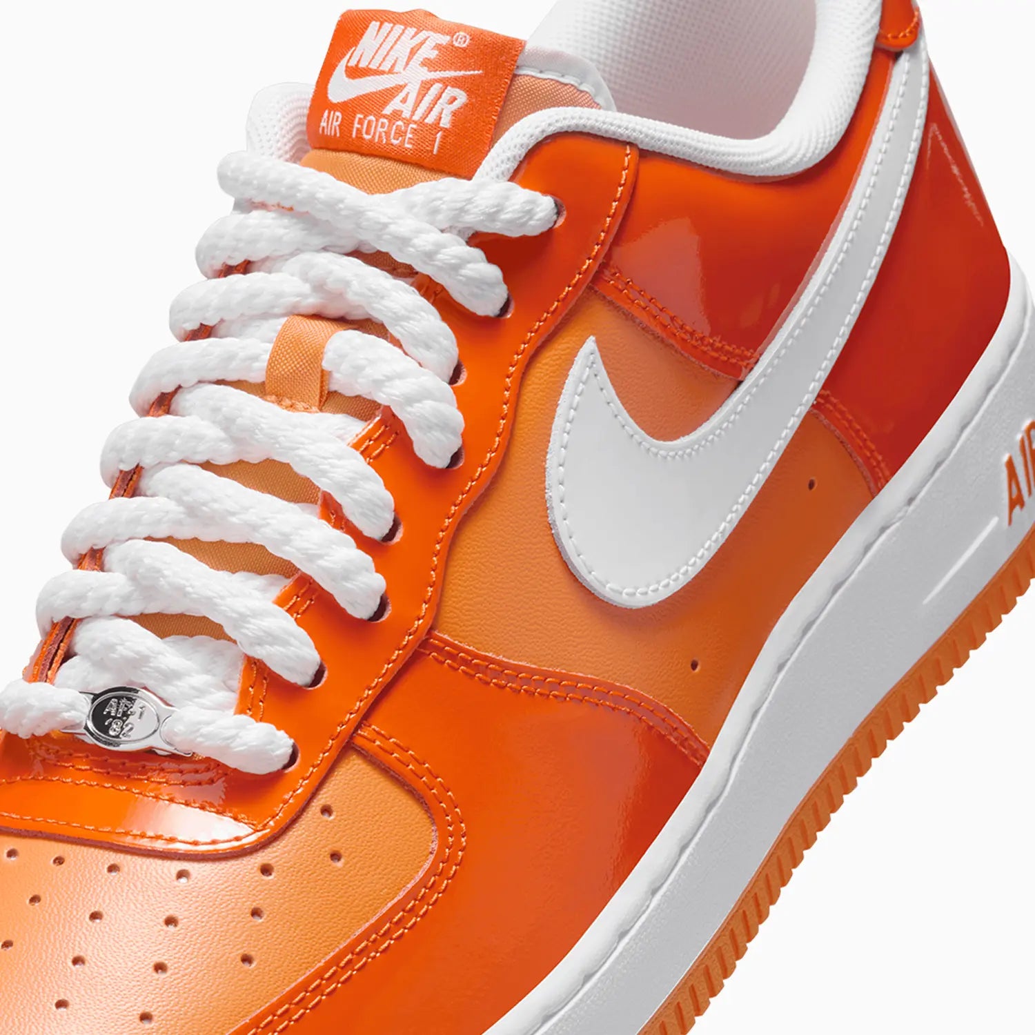Men's Air Force 1 07 LV8 "Orange White Patent"