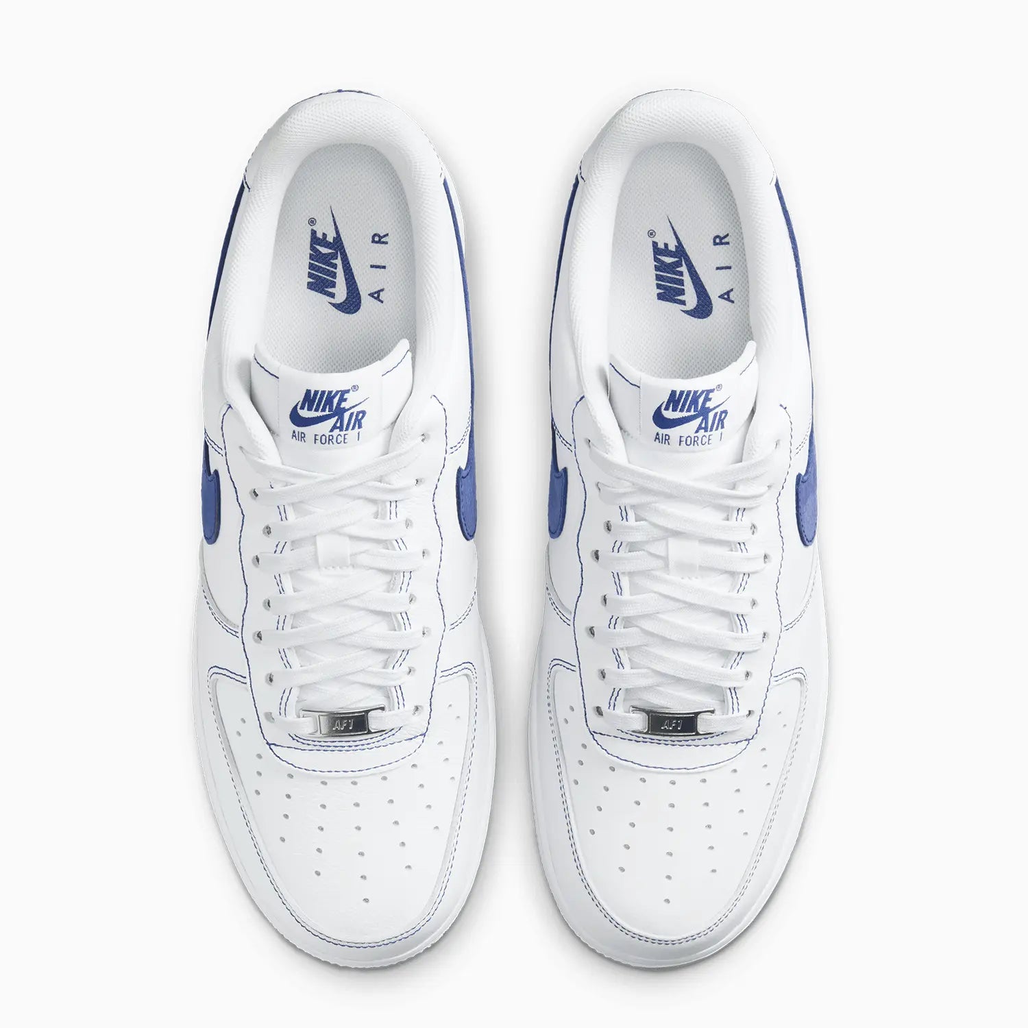 Men's Air Force 1 07 LV8 "White Deep Royal Blue" Nike - Tops and Bottoms USA