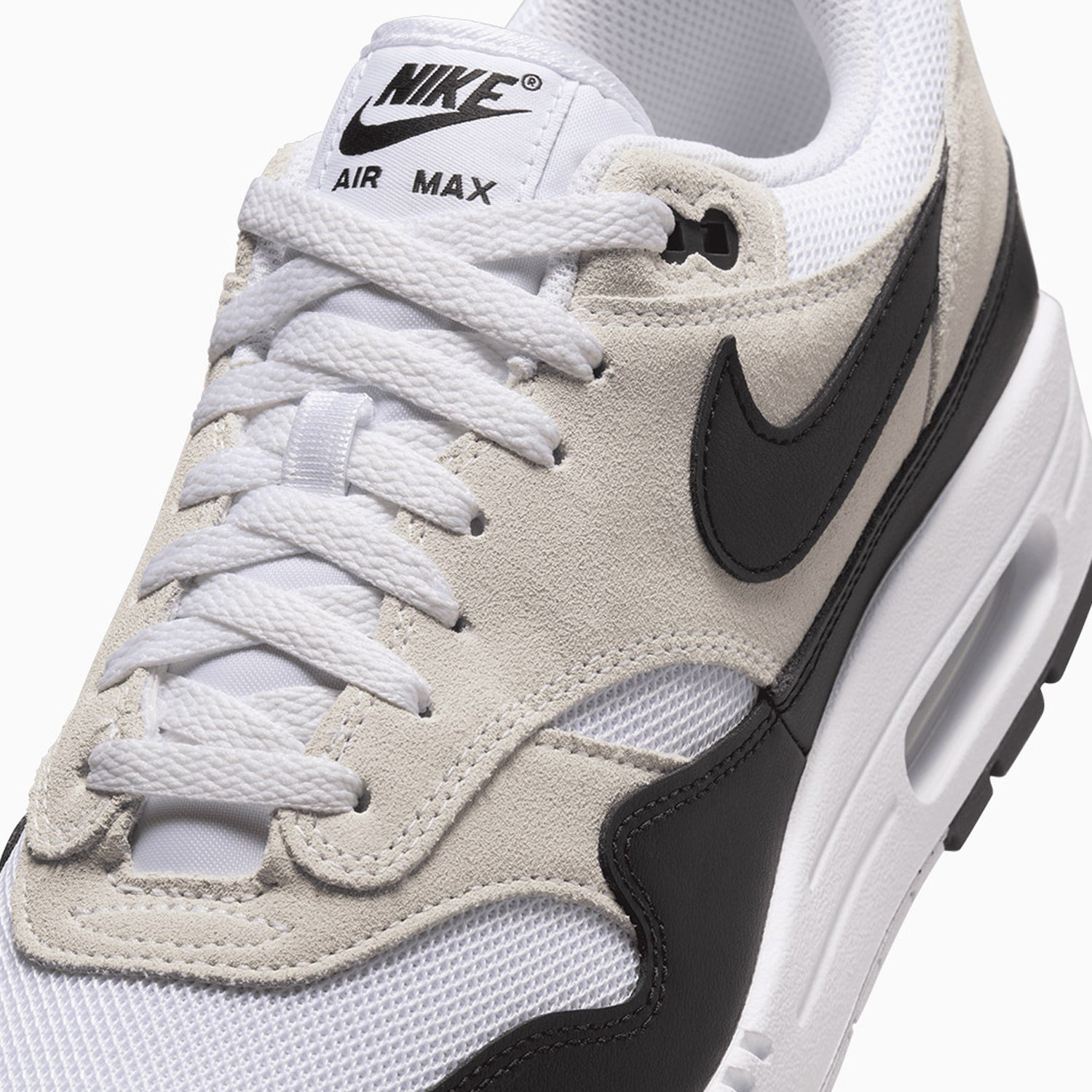 Men's Air Max 1 Ess "White Black" Nike - Tops and Bottoms USA