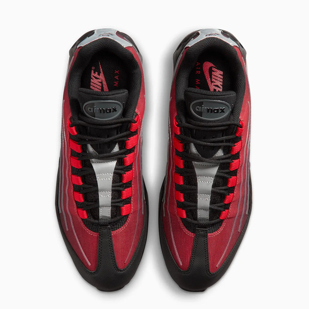 Men's Air Max 95 Big Bubble "Tech Black Tough Red" Nike - Tops and Bottoms USA