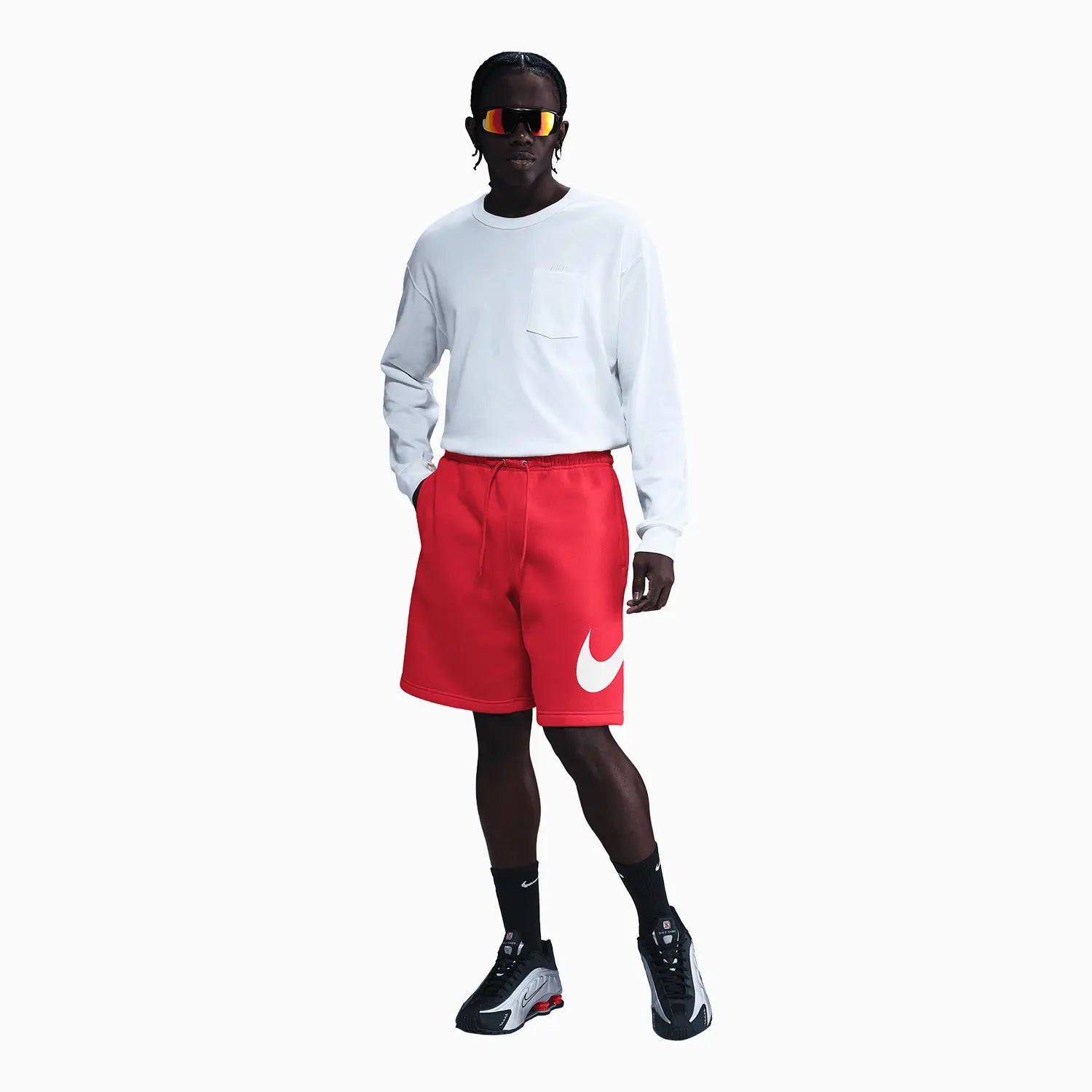 Men's Brushed Club Fleece Shorts Nike - Tops and Bottoms USA