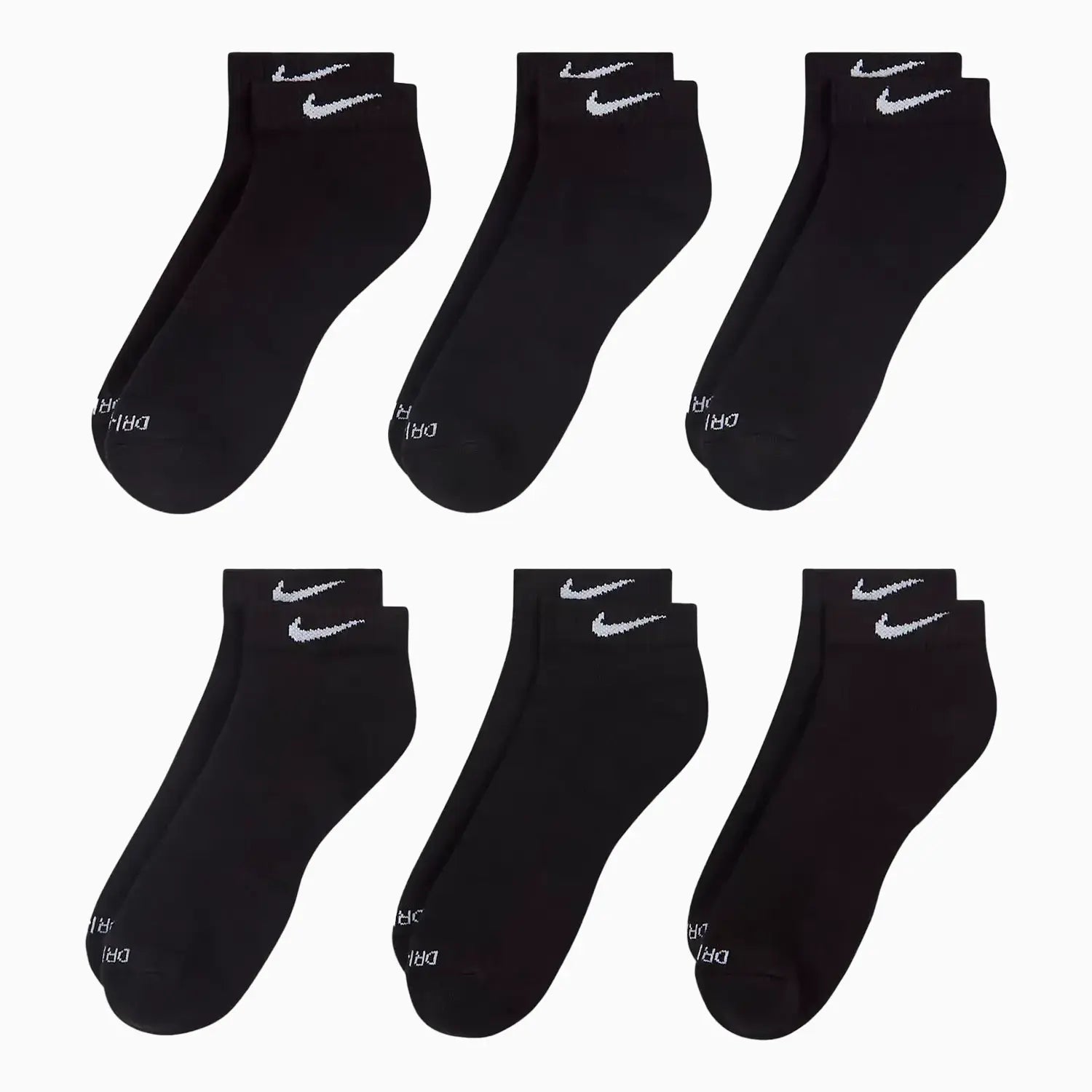 Men's Everyday Plus Dri-Fit Low Socks (6 Pairs)