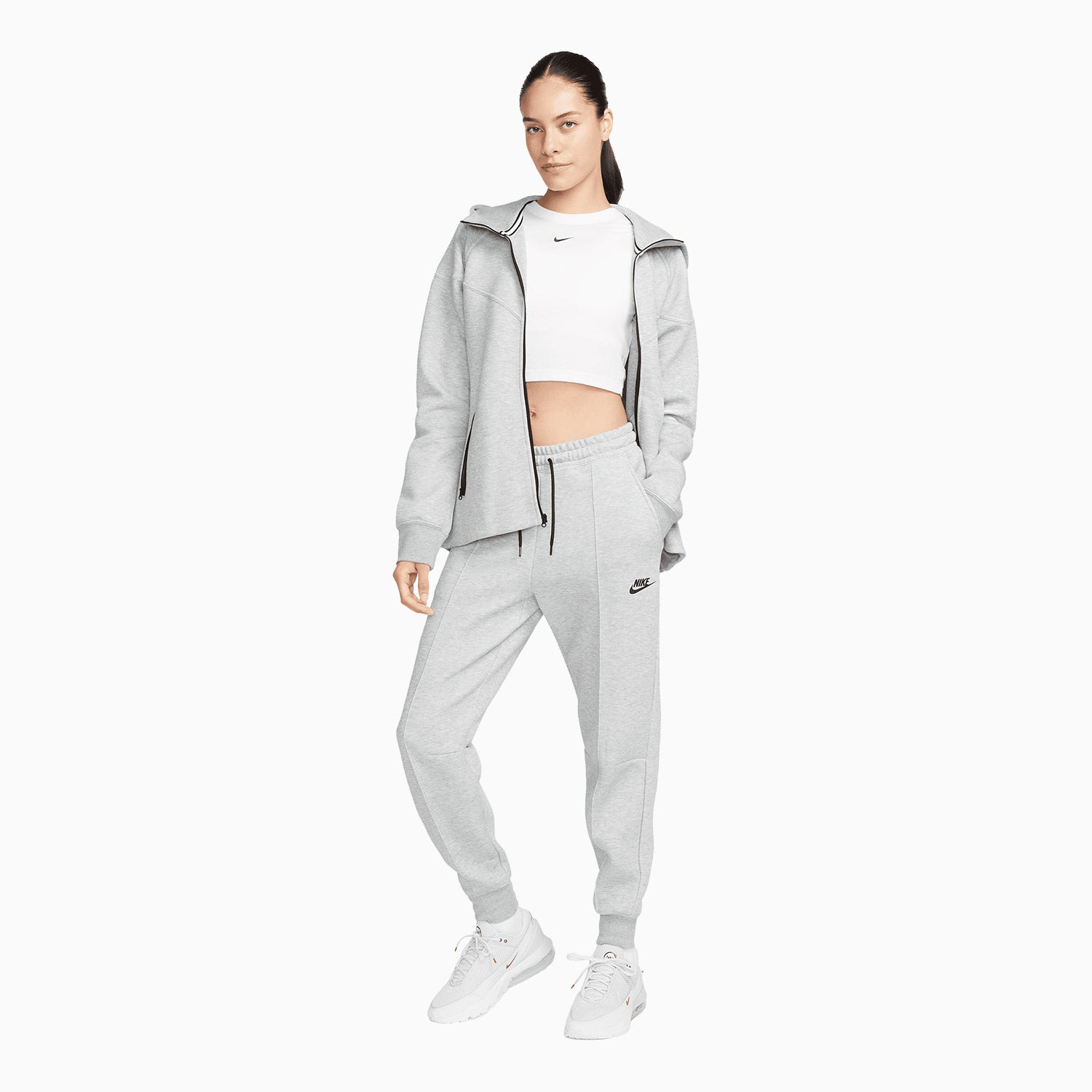 Womens Gray Nike Sweat Suit Nike Women's Sportswear Tech Fleece
