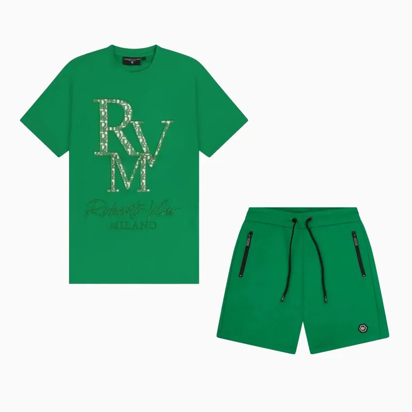 Men's RV Core Essential T-Shirt and Shorts Outfit Roberto Vino - Tops and Bottoms USA