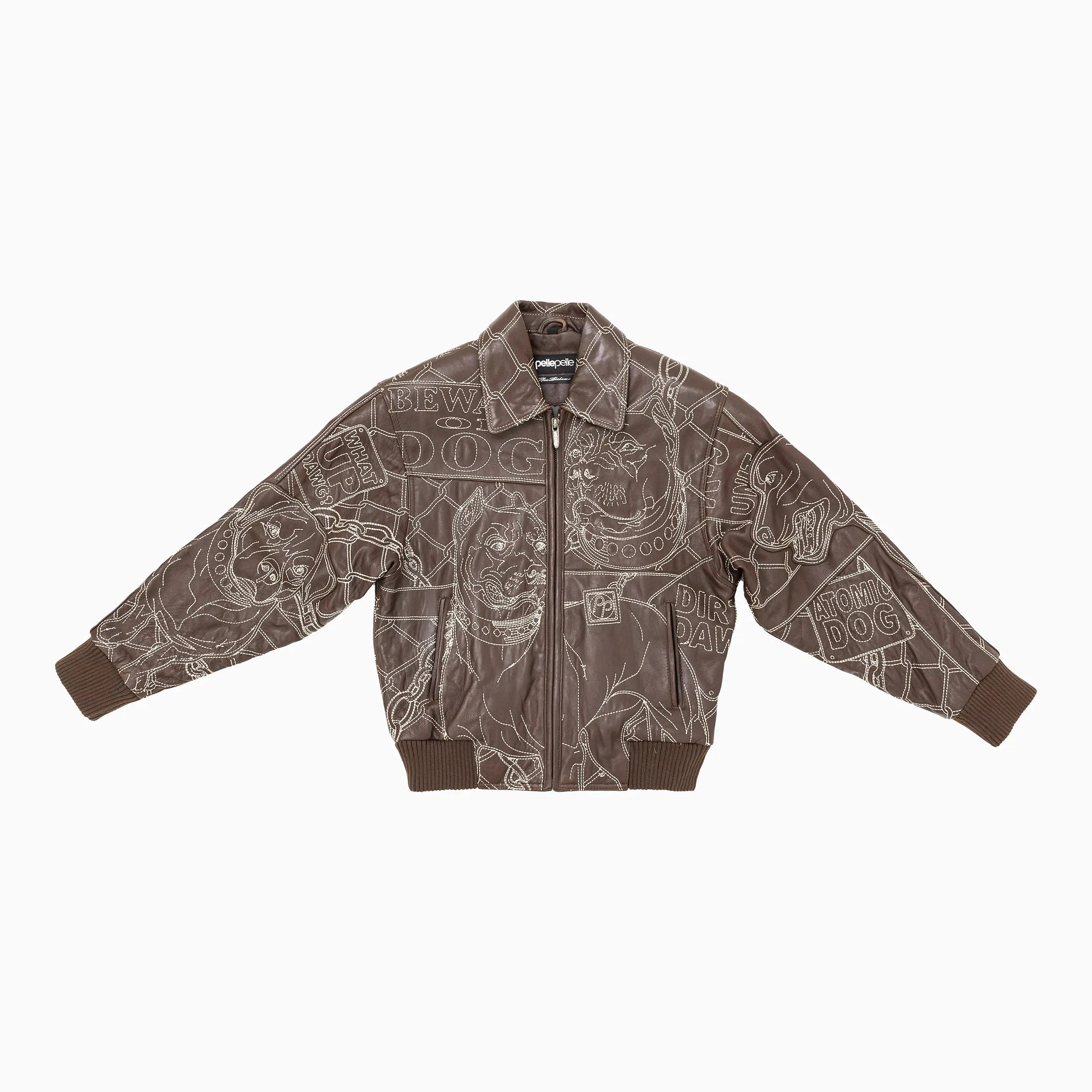 Kid's Burnish Leather Jacket Pelle Pelle - Tops and Bottoms USA