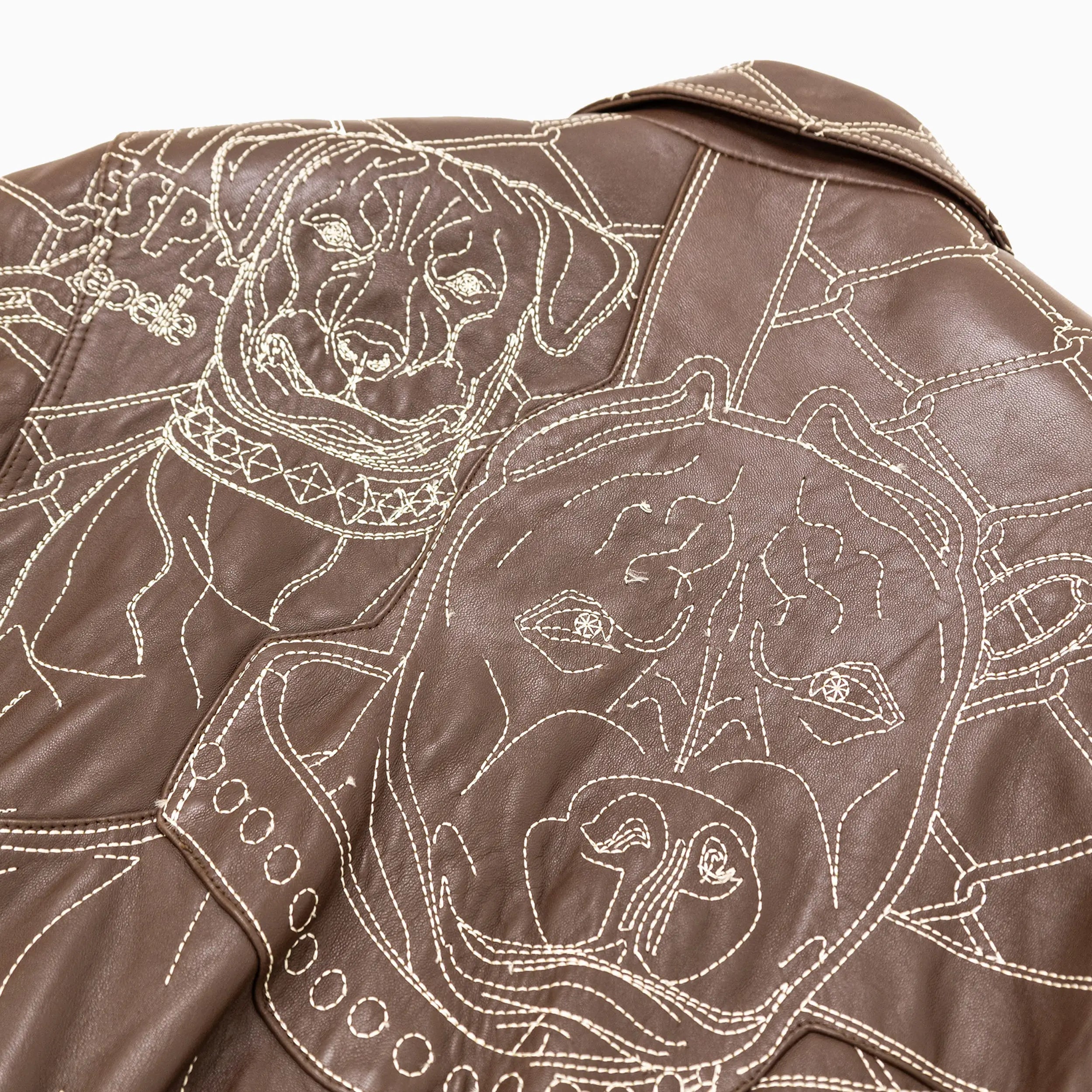 Kid's Burnish Leather Jacket Pelle Pelle - Tops and Bottoms USA