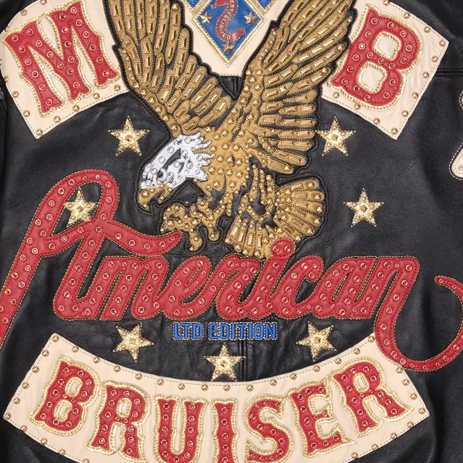 Men's American Bruiser Leather Jacket Pelle Pelle - Tops and Bottoms USA