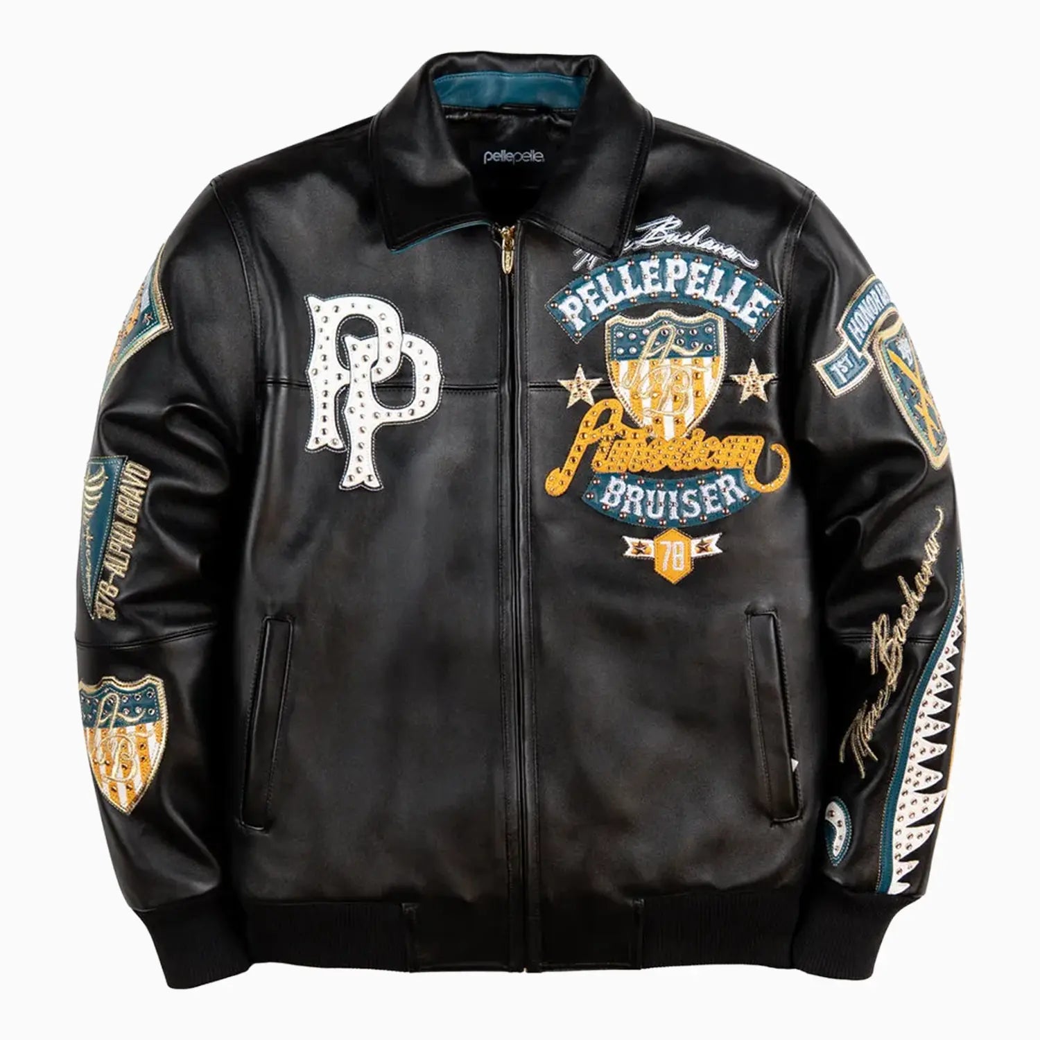 Men's American Bruiser Plush Leather Jacket