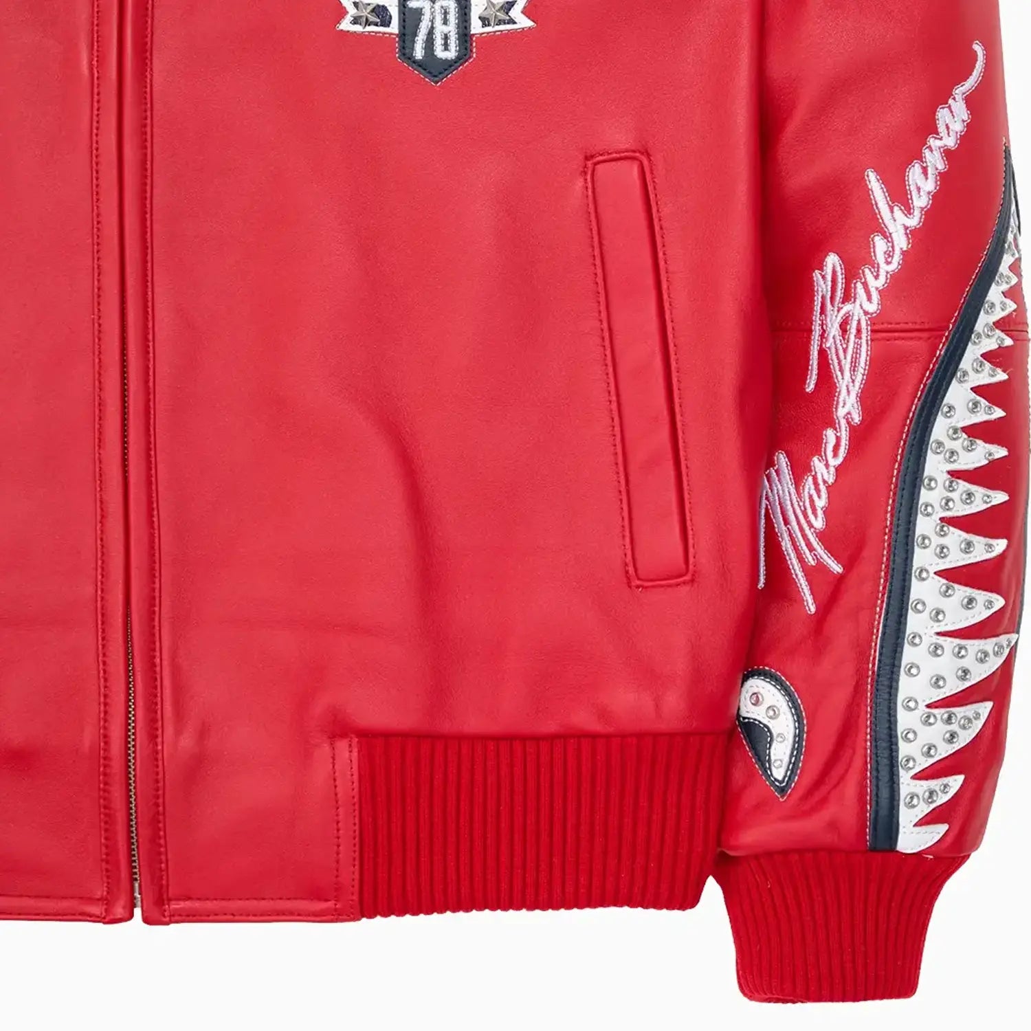 Men's American Bruiser Plush Leather Jacket Pelle Pelle - Tops and Bottoms USA