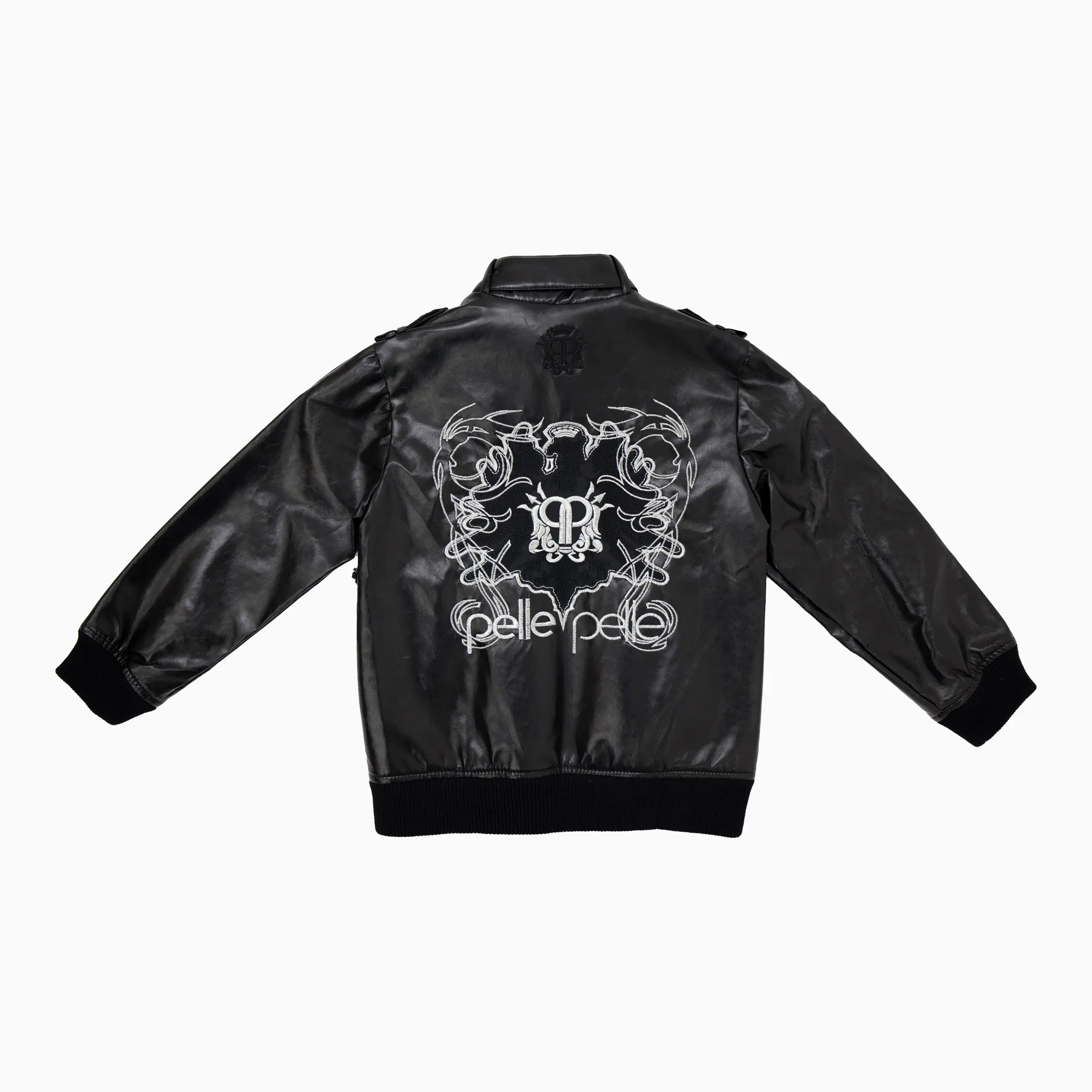 Kid's Multi Pocket Leather Jacket Pelle Pelle - Tops and Bottoms USA