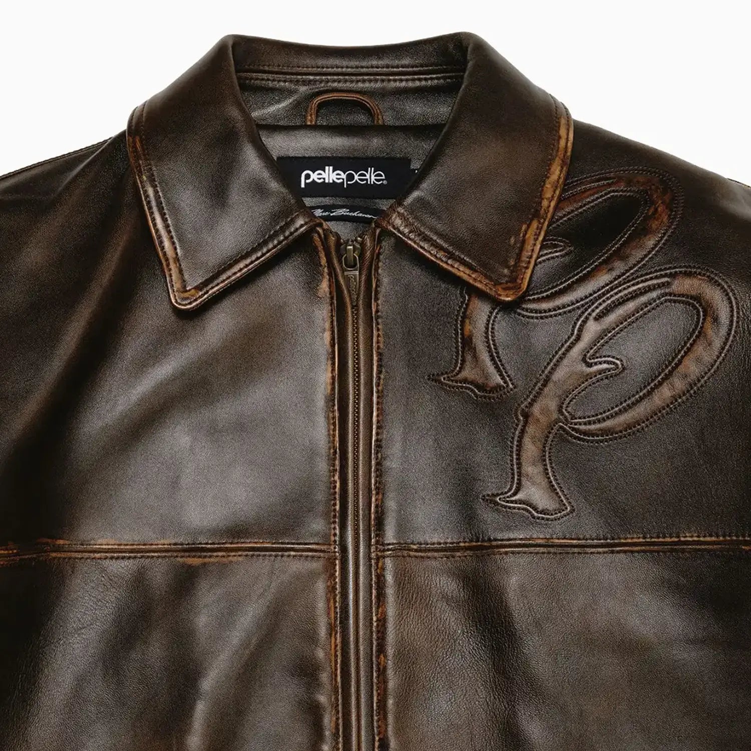Men's Two Tone Pelle Leather Jacket