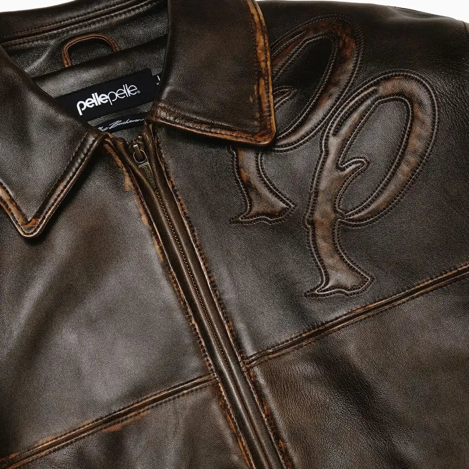 Men's Two Tone Pelle Leather Jacket