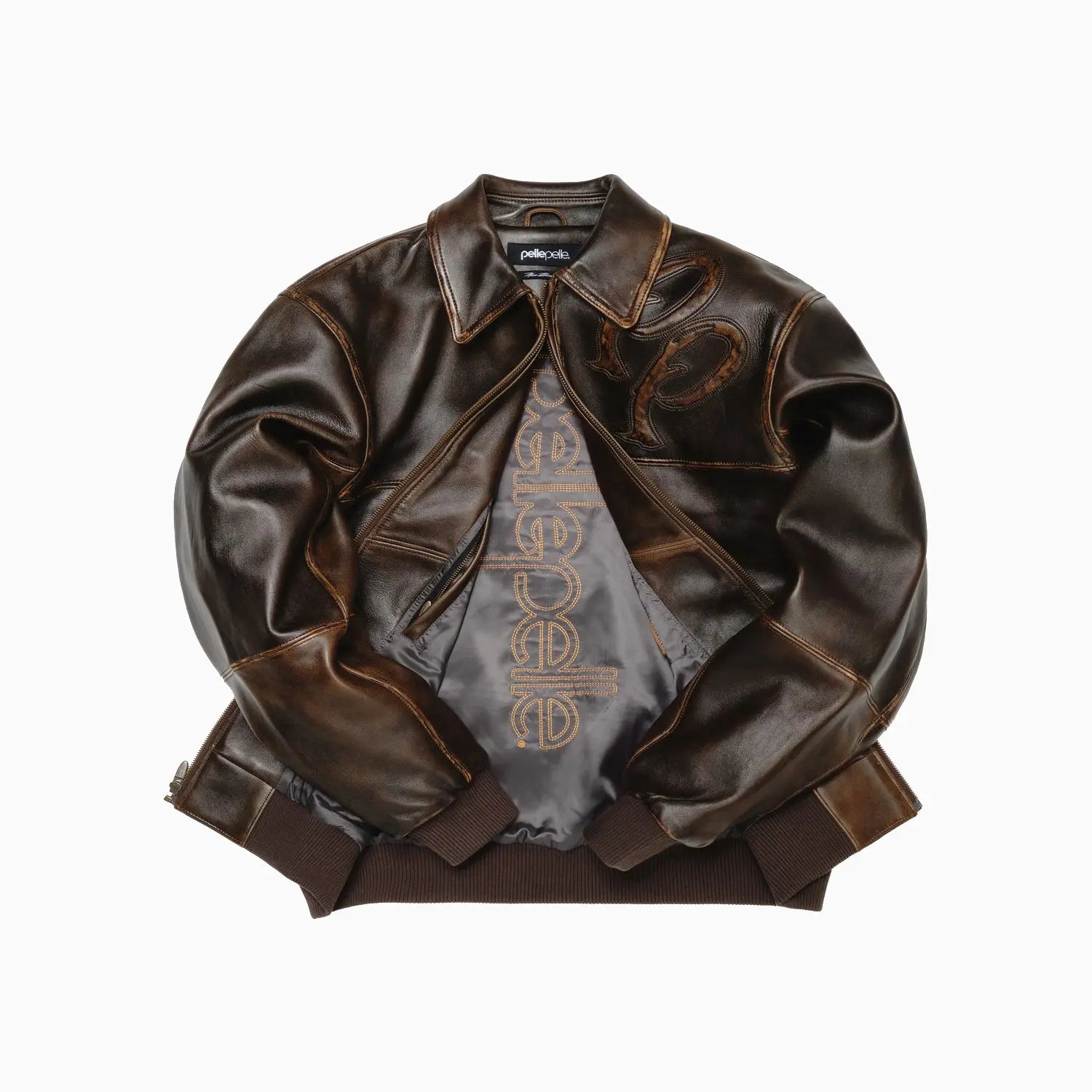 Men's Two Tone Pelle Leather Jacket