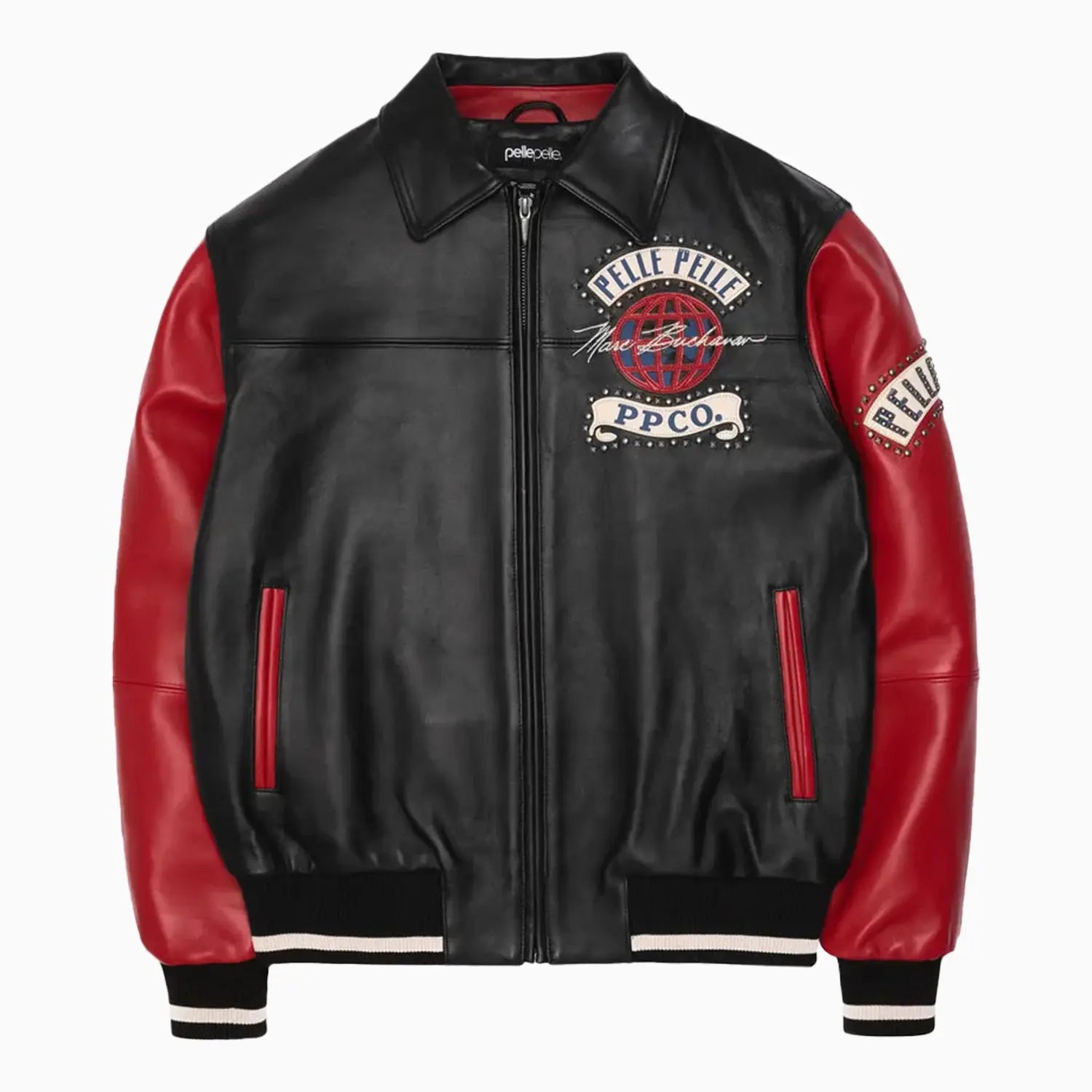 Pelle Pelle Men's World Tour Leather Jacket Pelle Pelle Men's World Tour Leather Jacket