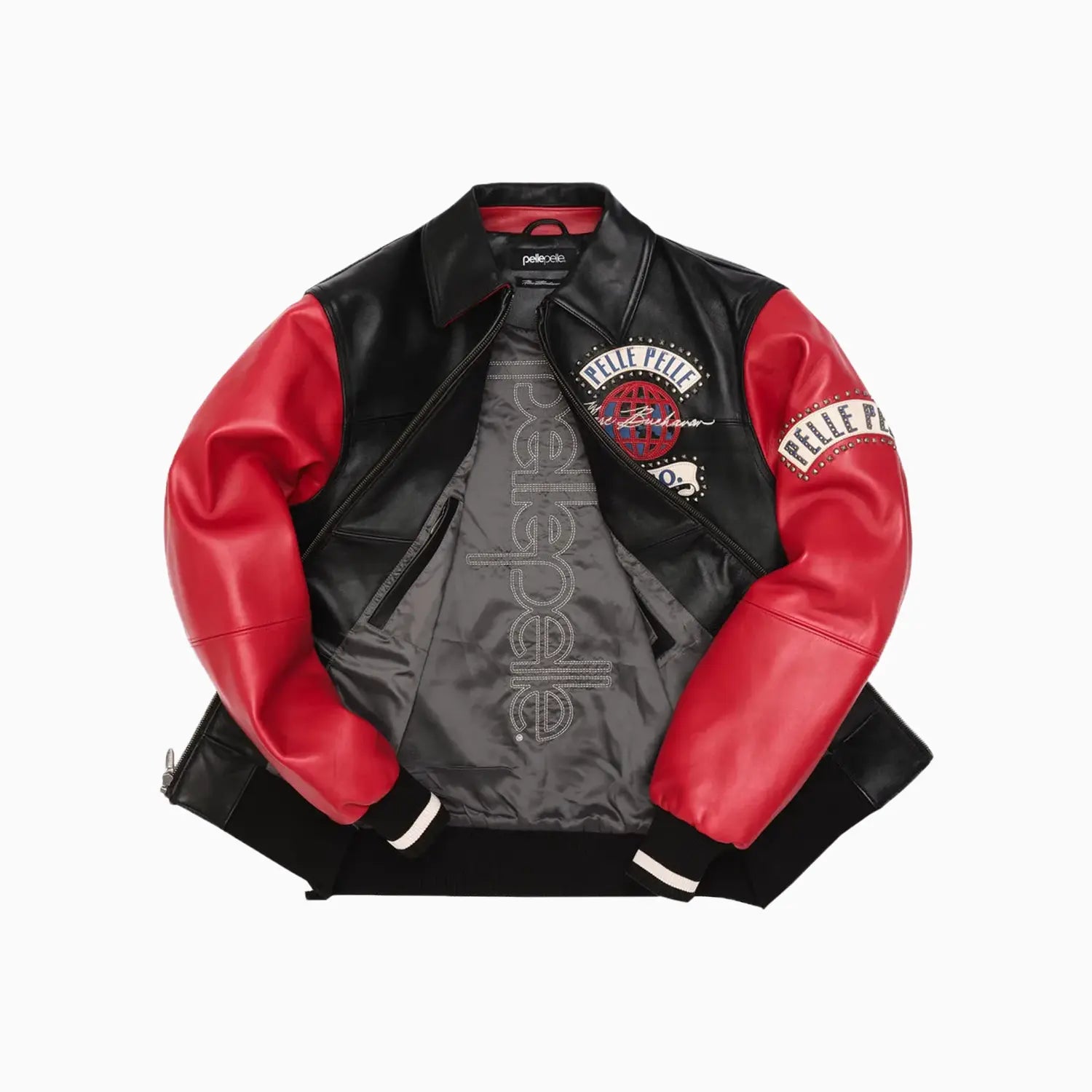 Men's World Tour Leather Jacket Pelle Pelle - Tops and Bottoms USA
