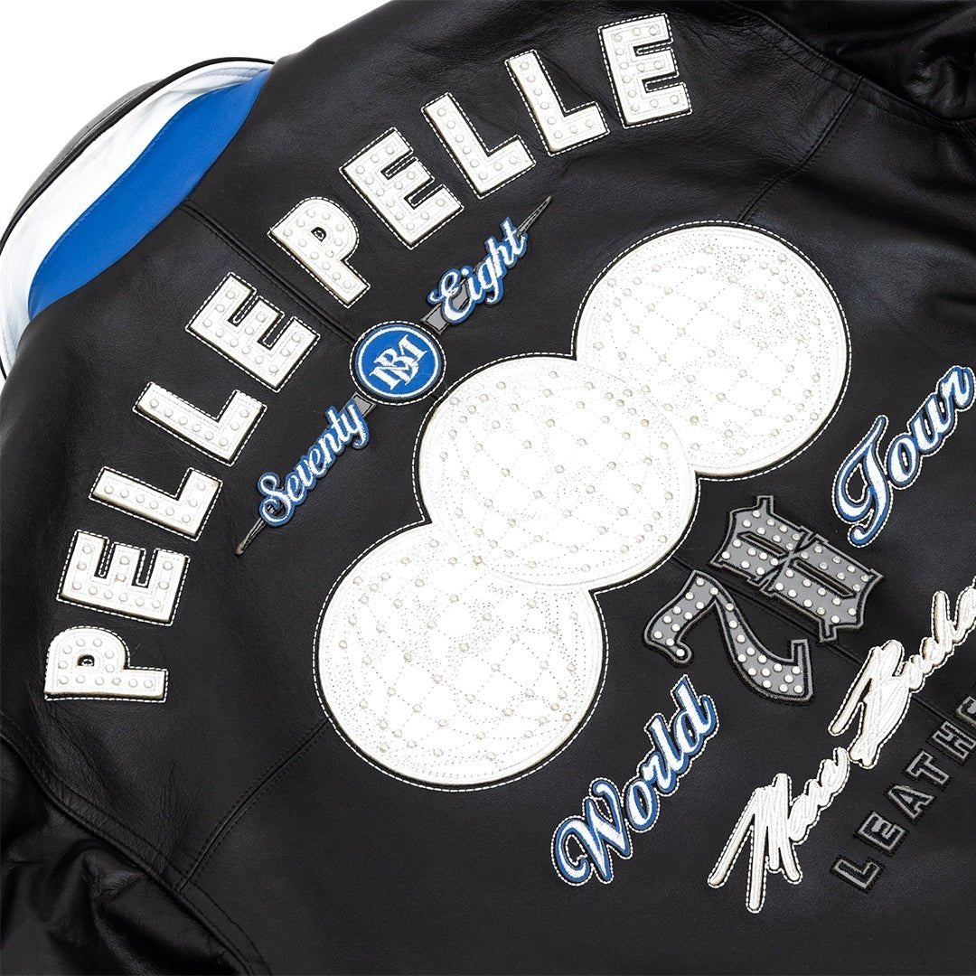 Men's World Tour Plush Leather Jacket Pelle Pelle - Tops and Bottoms USA