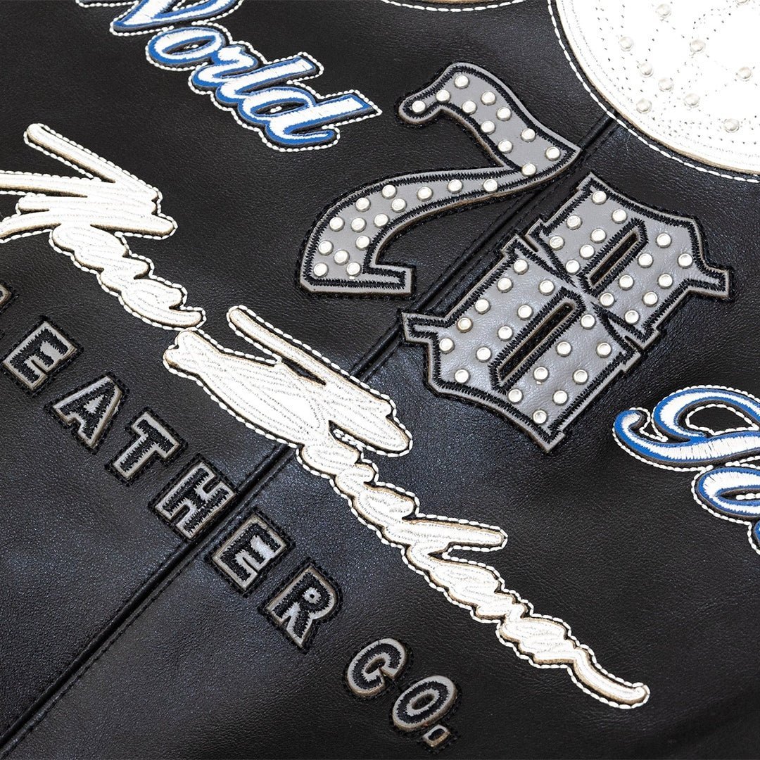 Men's World Tour Plush Leather Jacket Pelle Pelle - Tops and Bottoms USA