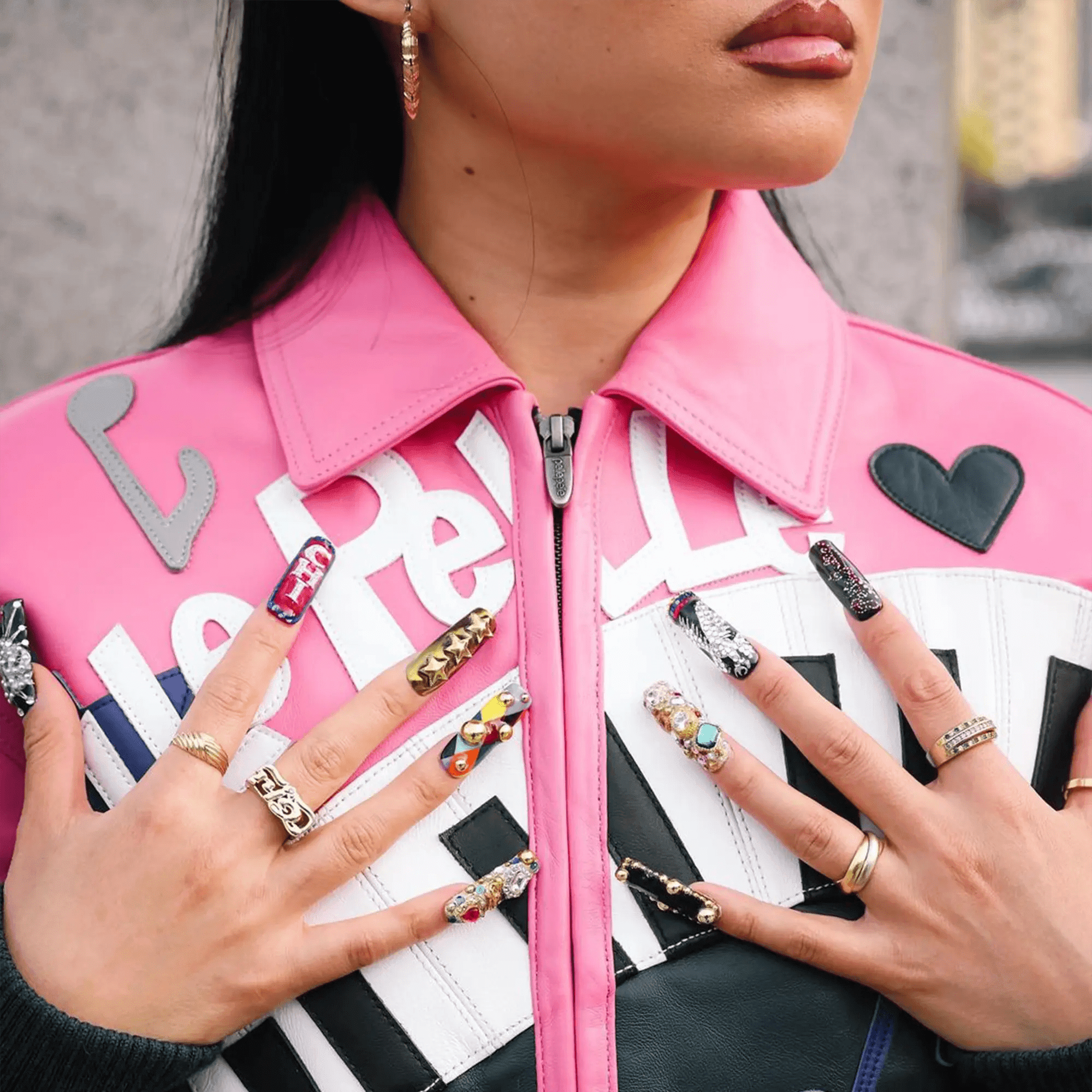 Women's 50 Years Of Hip Hop Leather Jacket Pelle Pelle - Tops and Bottoms USA