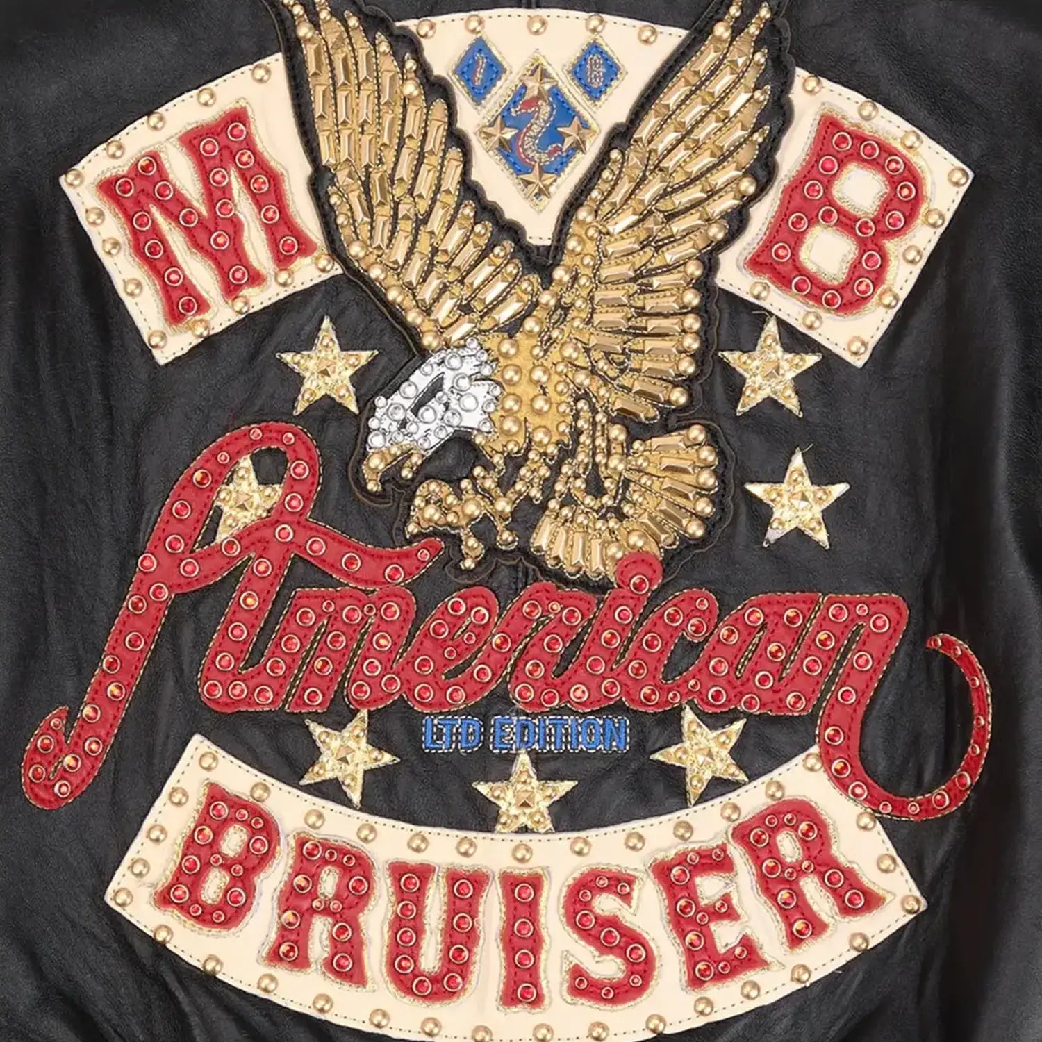 Women's American Bruiser Crop Leather Jacket Pelle Pelle - Tops and Bottoms USA