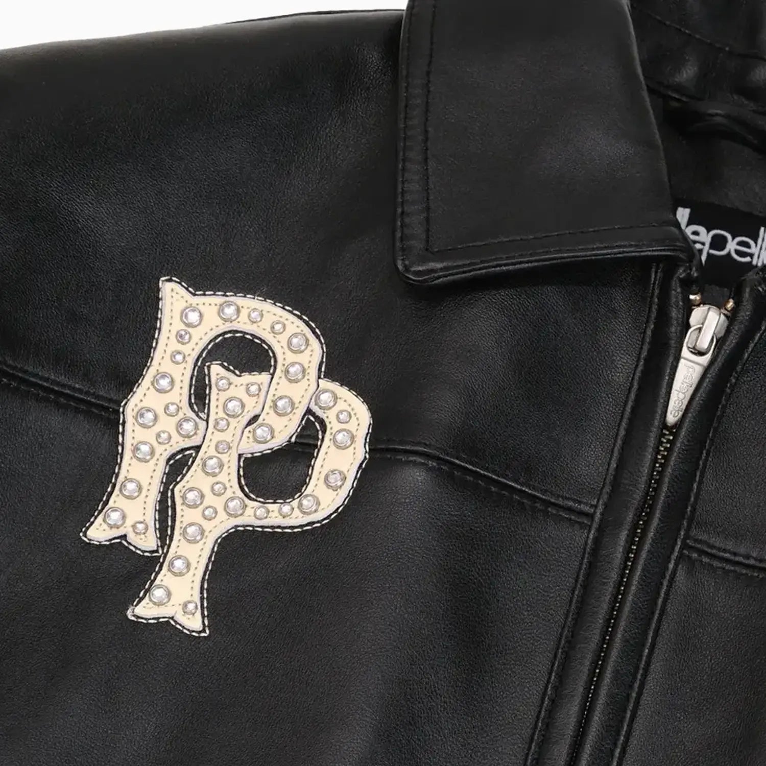 Women's American Bruiser Crop Leather Jacket Pelle Pelle - Tops and Bottoms USA