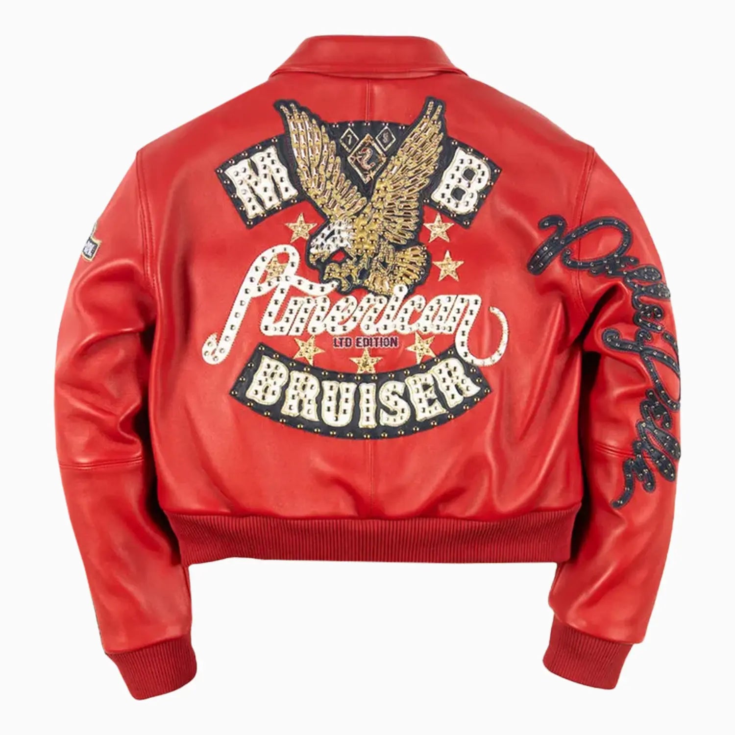 Women's American Bruiser Crop Leather Jacket