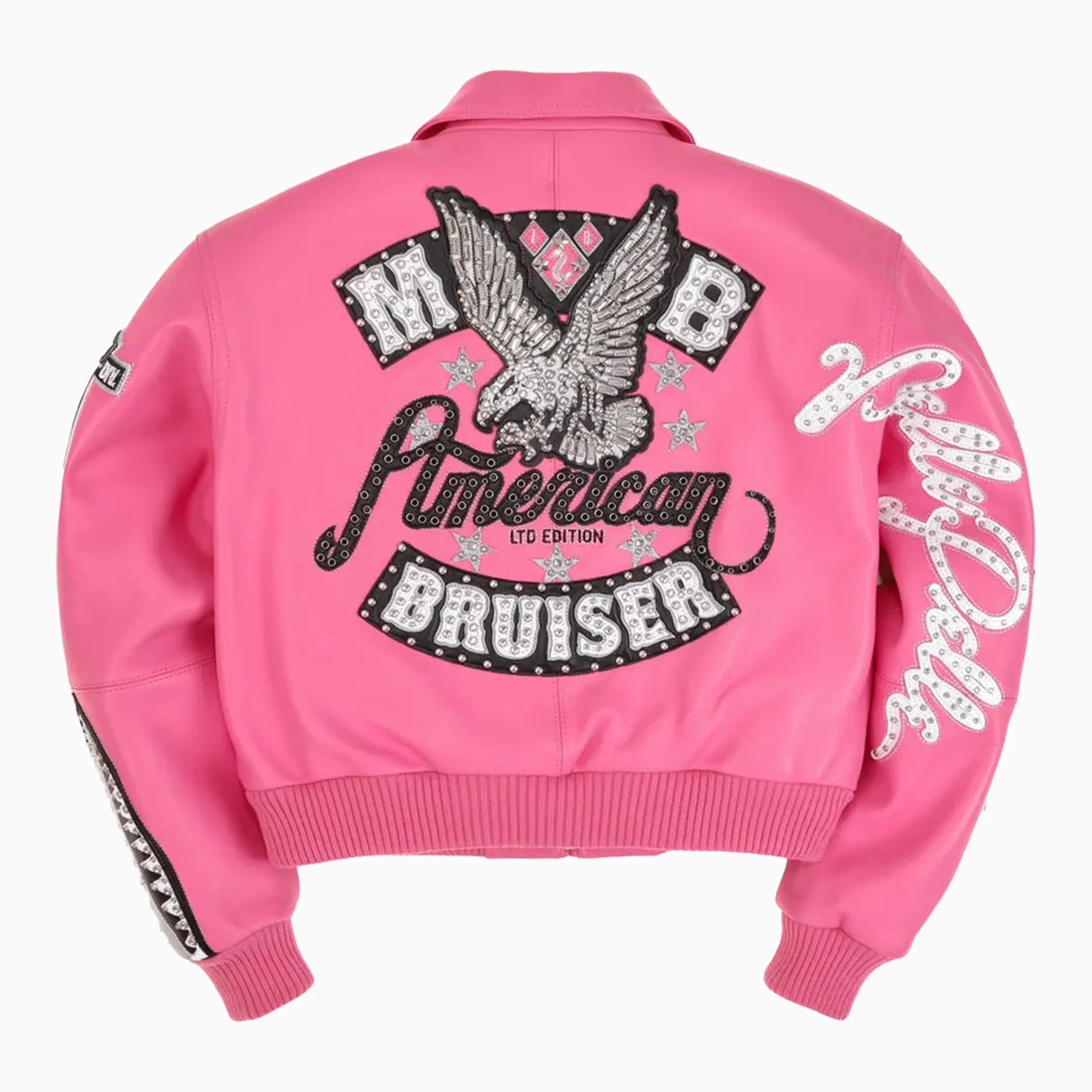 Women's American Bruiser Crop Leather Jacket