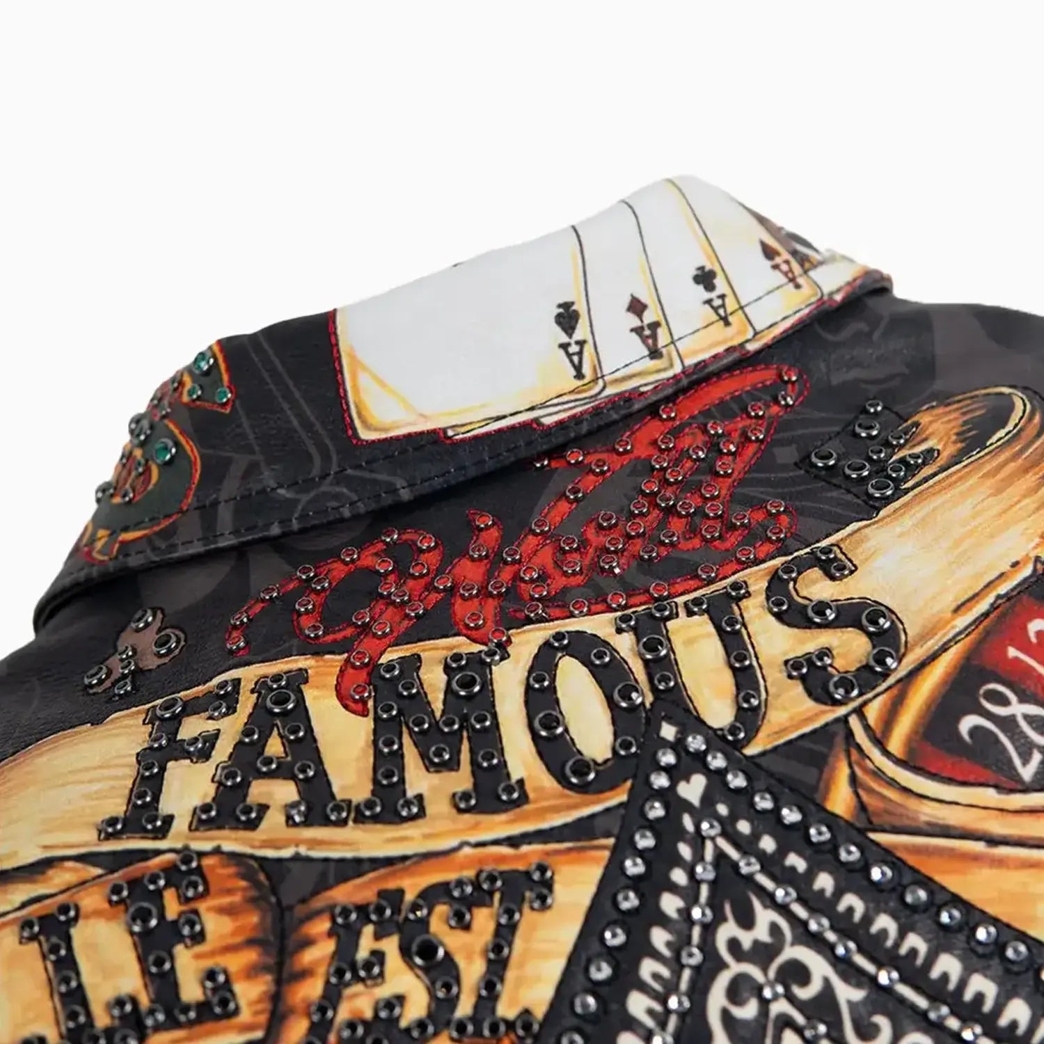 Women's High Rollers Crop Leather Jacket