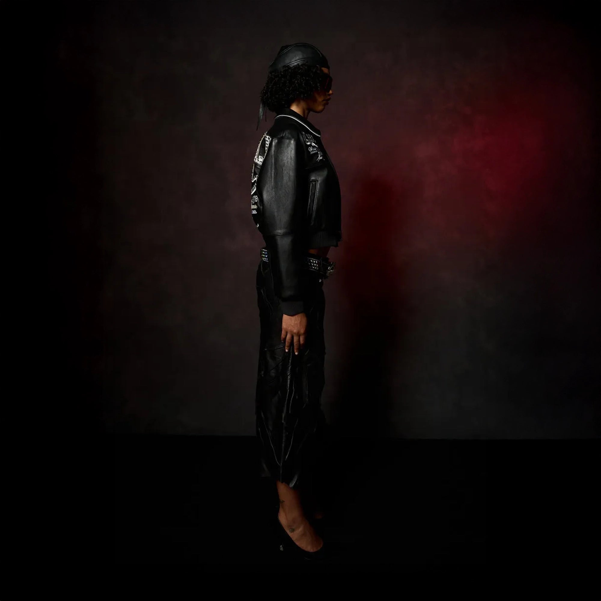 Women's Pelle Queen Crop Leather Jacket