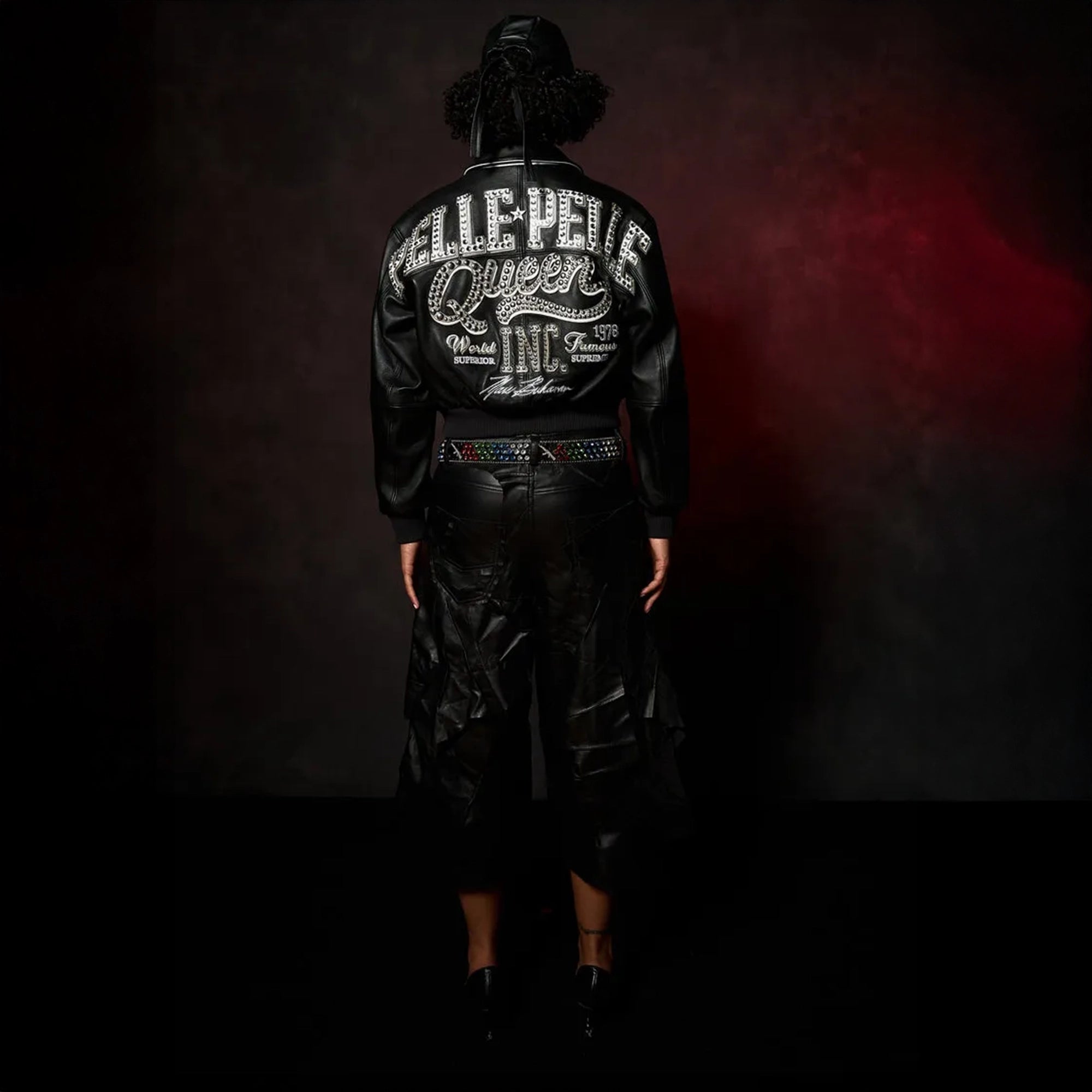 Women's Pelle Queen Crop Leather Jacket