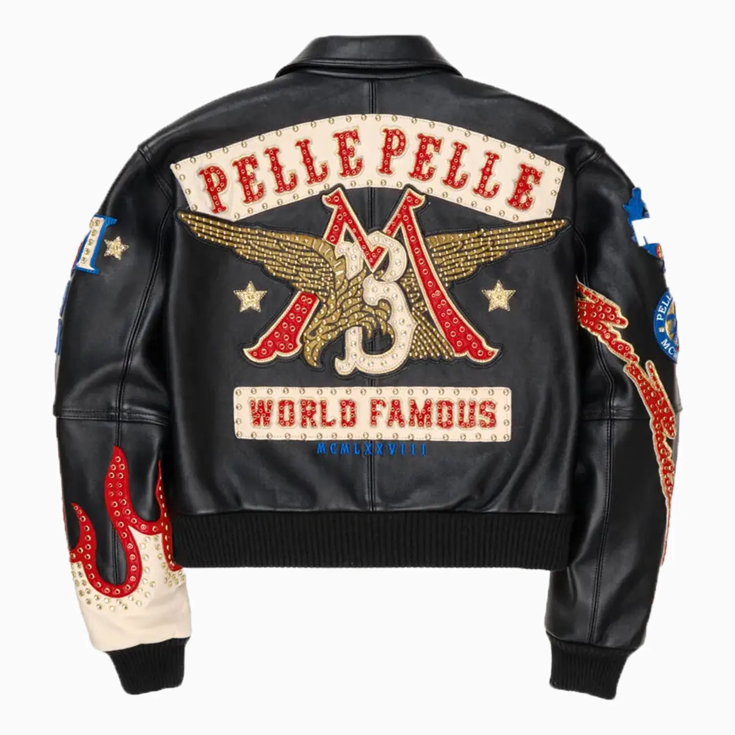 Women's World Famous Leather Jacket Pelle Pelle - Tops and Bottoms USA
