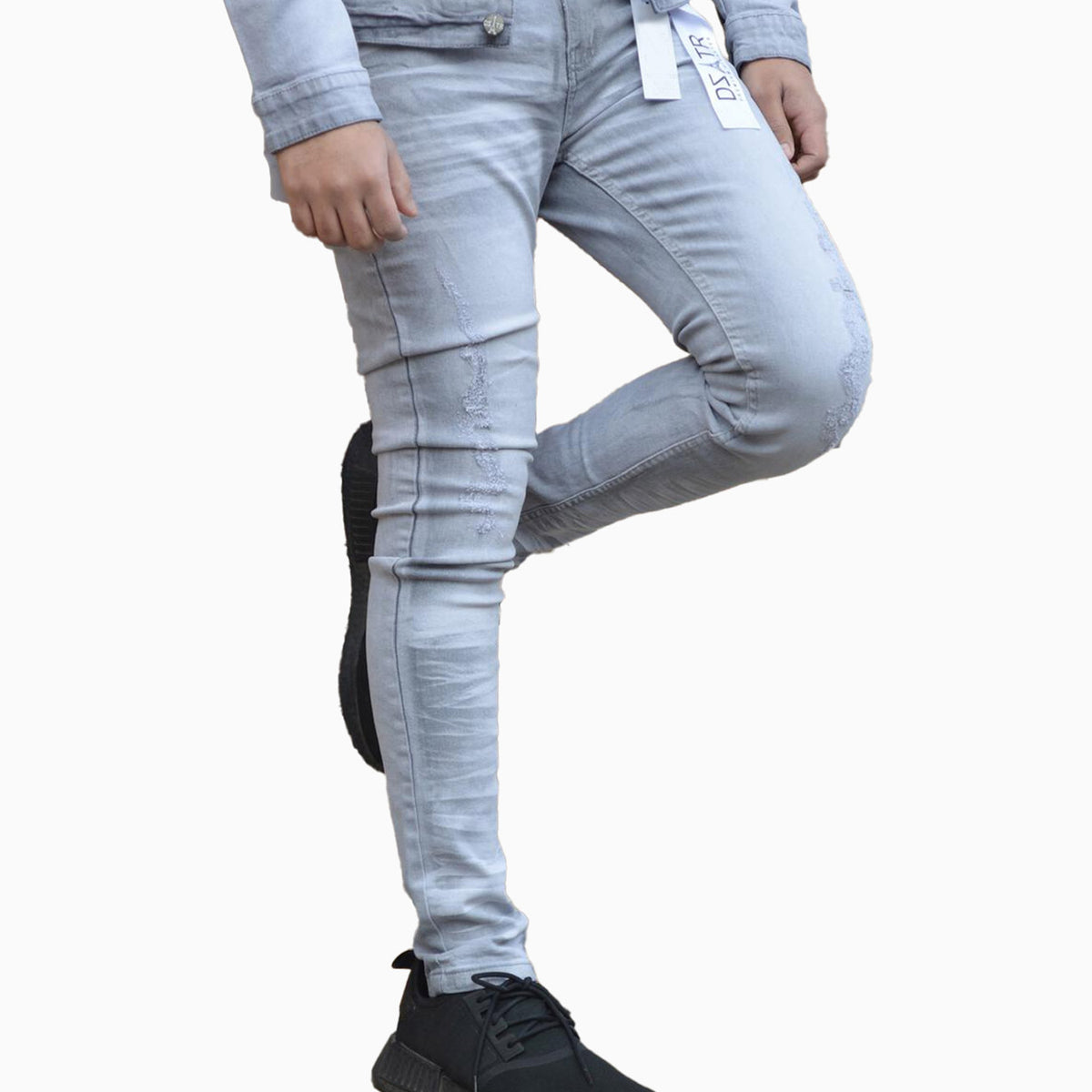 Men's Basic Grey Jean Denim Pant