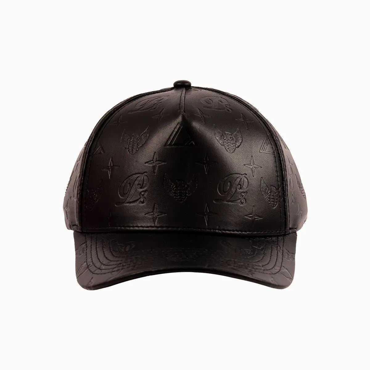 Men's Leather Monogram Strapback Hat Privilege Society - Tops and Bottoms USA