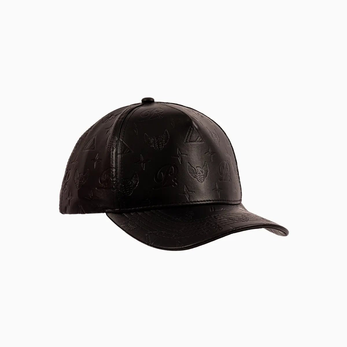 Men's Leather Monogram Strapback Hat Privilege Society - Tops and Bottoms USA