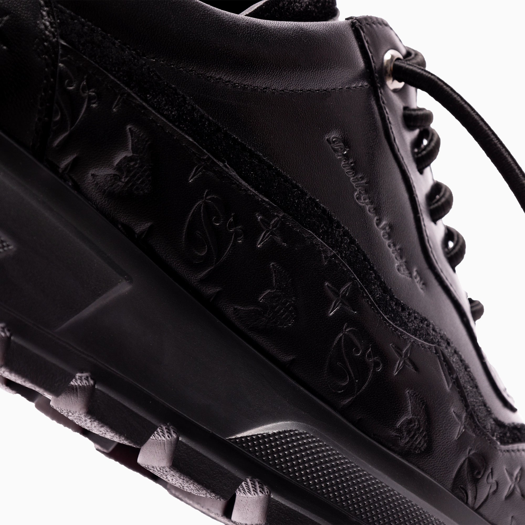 Men's Monogram Leather HC Sneaker Privilege Society - Tops and Bottoms USA